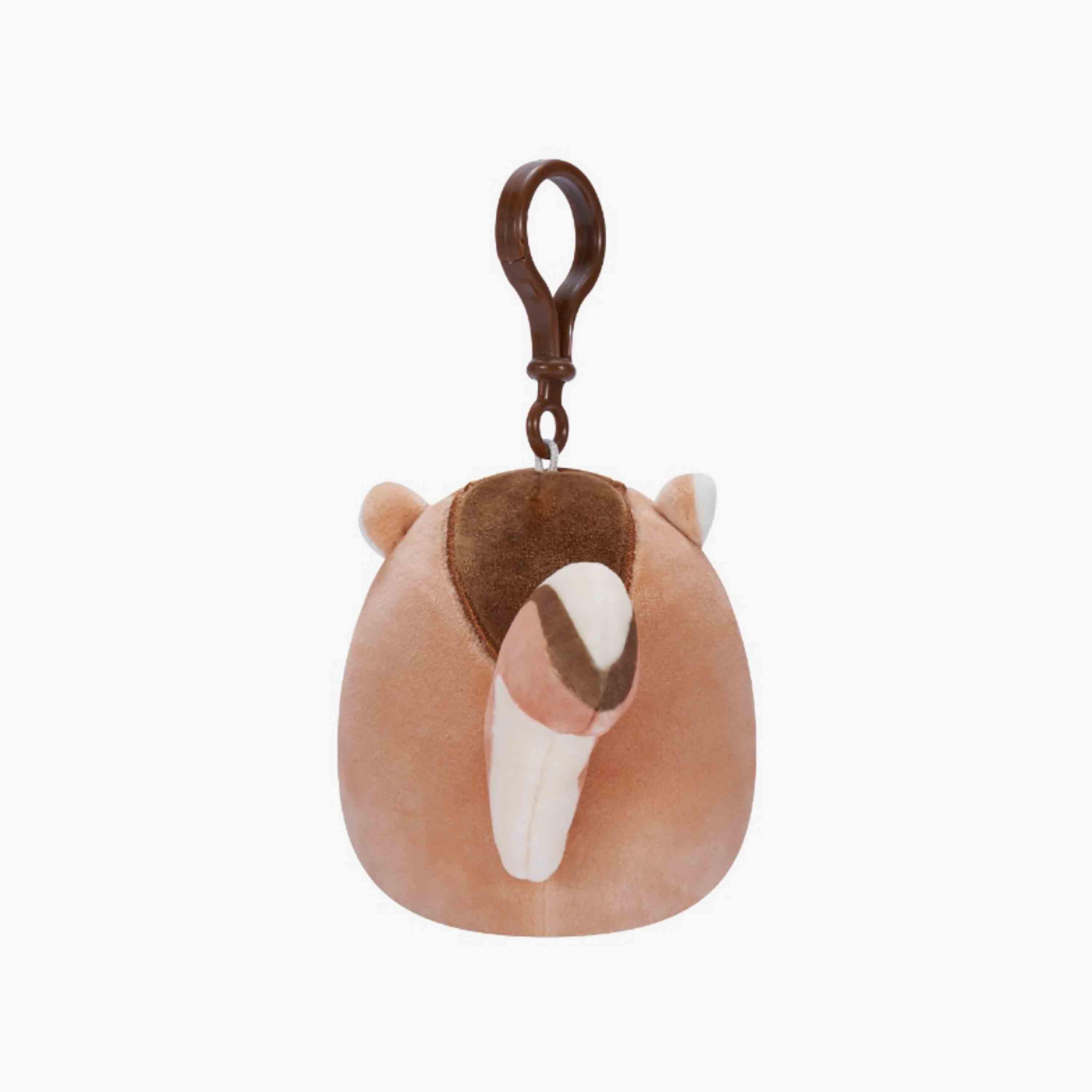 لعبة ميلزي ذا تشيبمنك البني بمشبك القطيفة مقاس 3.5 بوصة من سكويشمالوز-toys-plushsofttoys-animals-image-4