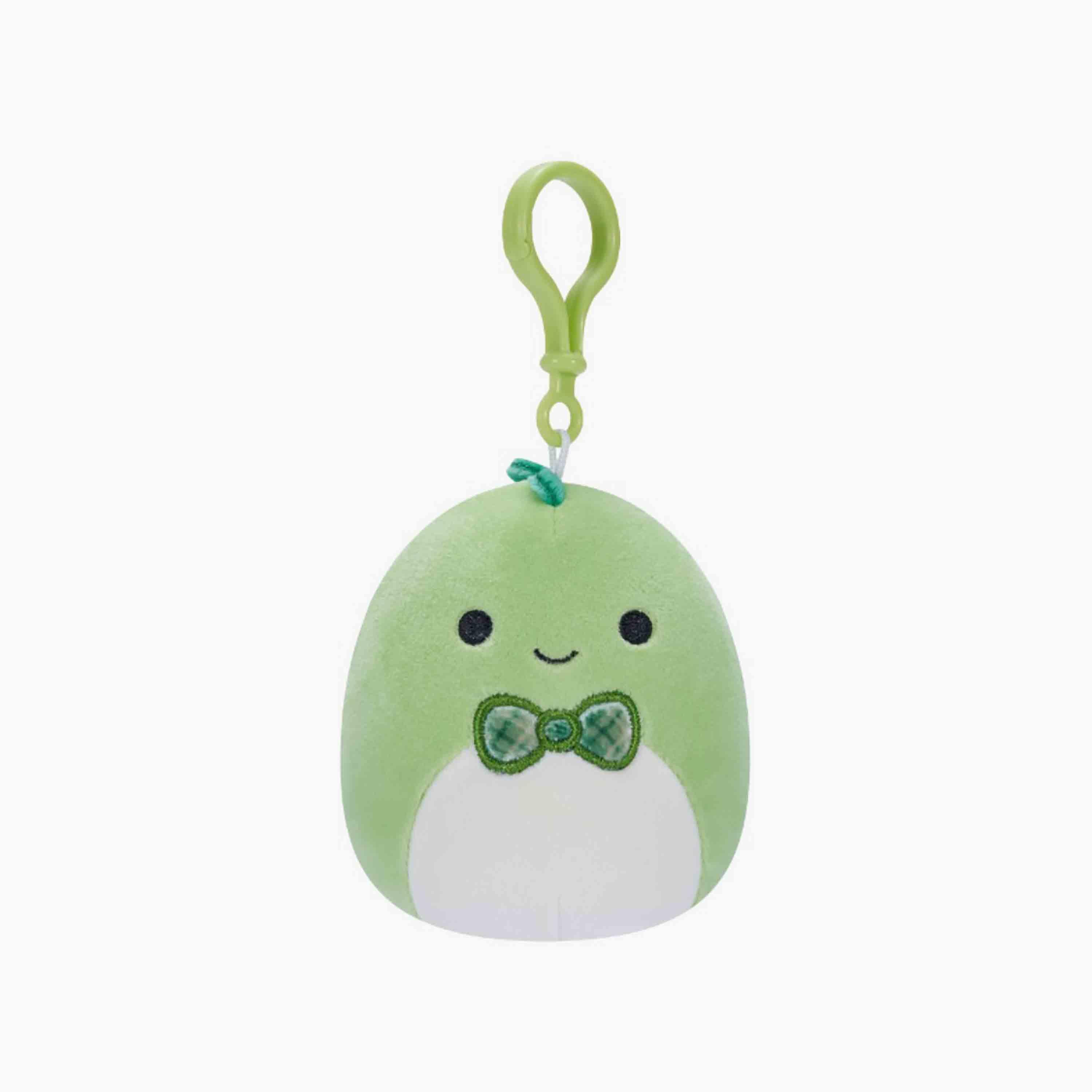 Squishmallows 3.5'' Danny the Green Dino W/Bowtie Clip-On Plush Toy-toys-plushsofttoys-animals-image-1