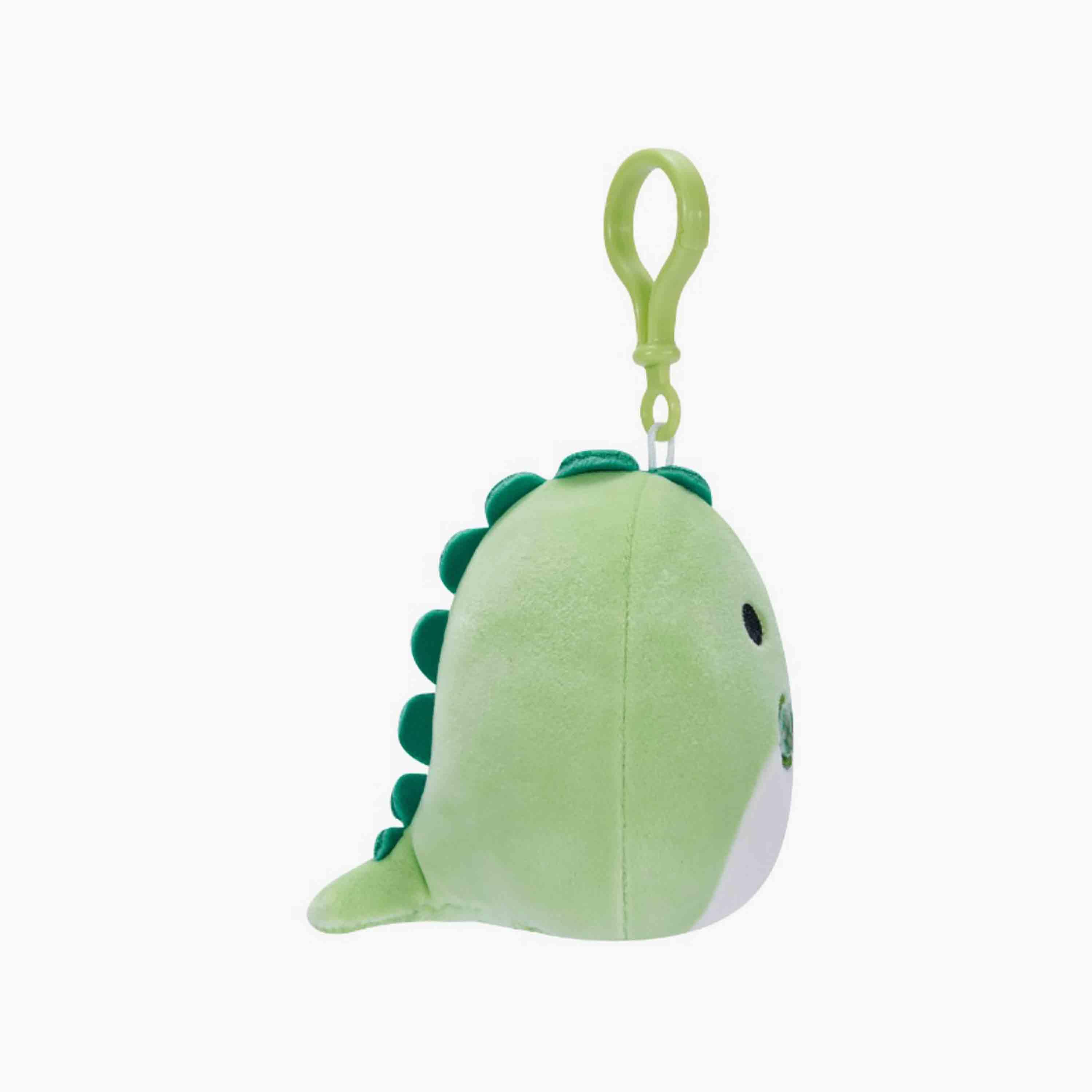 Squishmallows 3.5'' Danny the Green Dino W/Bowtie Clip-On Plush Toy-toys-plushsofttoys-animals-image-3