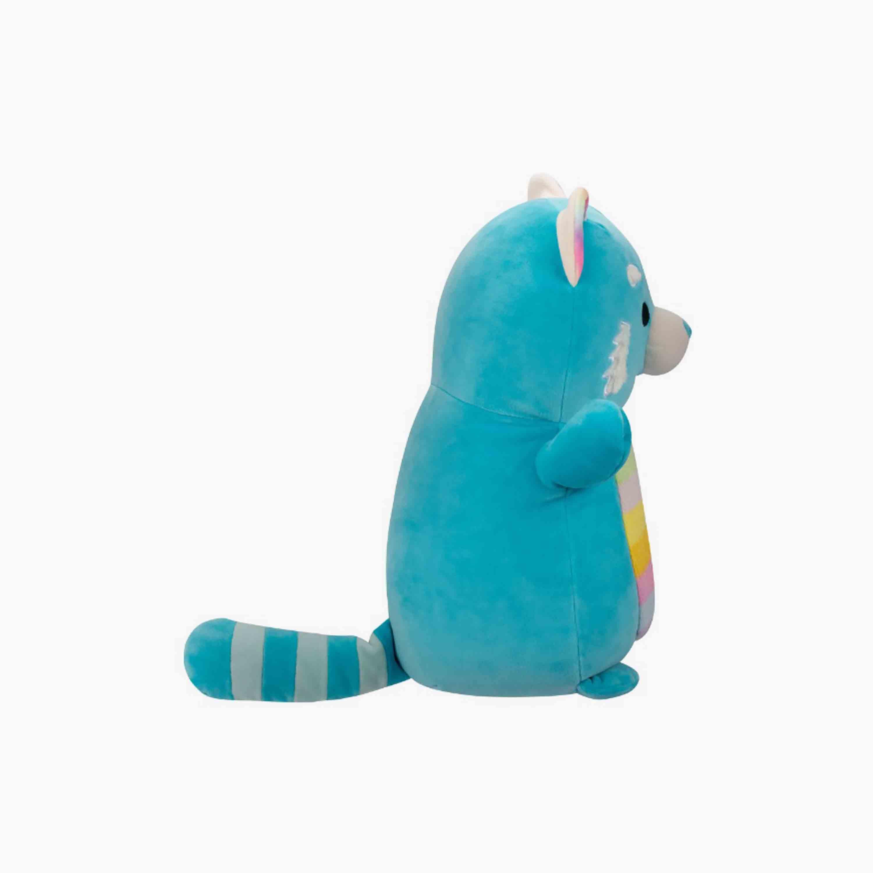 Squishmallows 14'' Vanessa the Teal Red Panda W/Rainbow Belly Hugmee Plush Toy-toys-plushsofttoys-animals-image-3