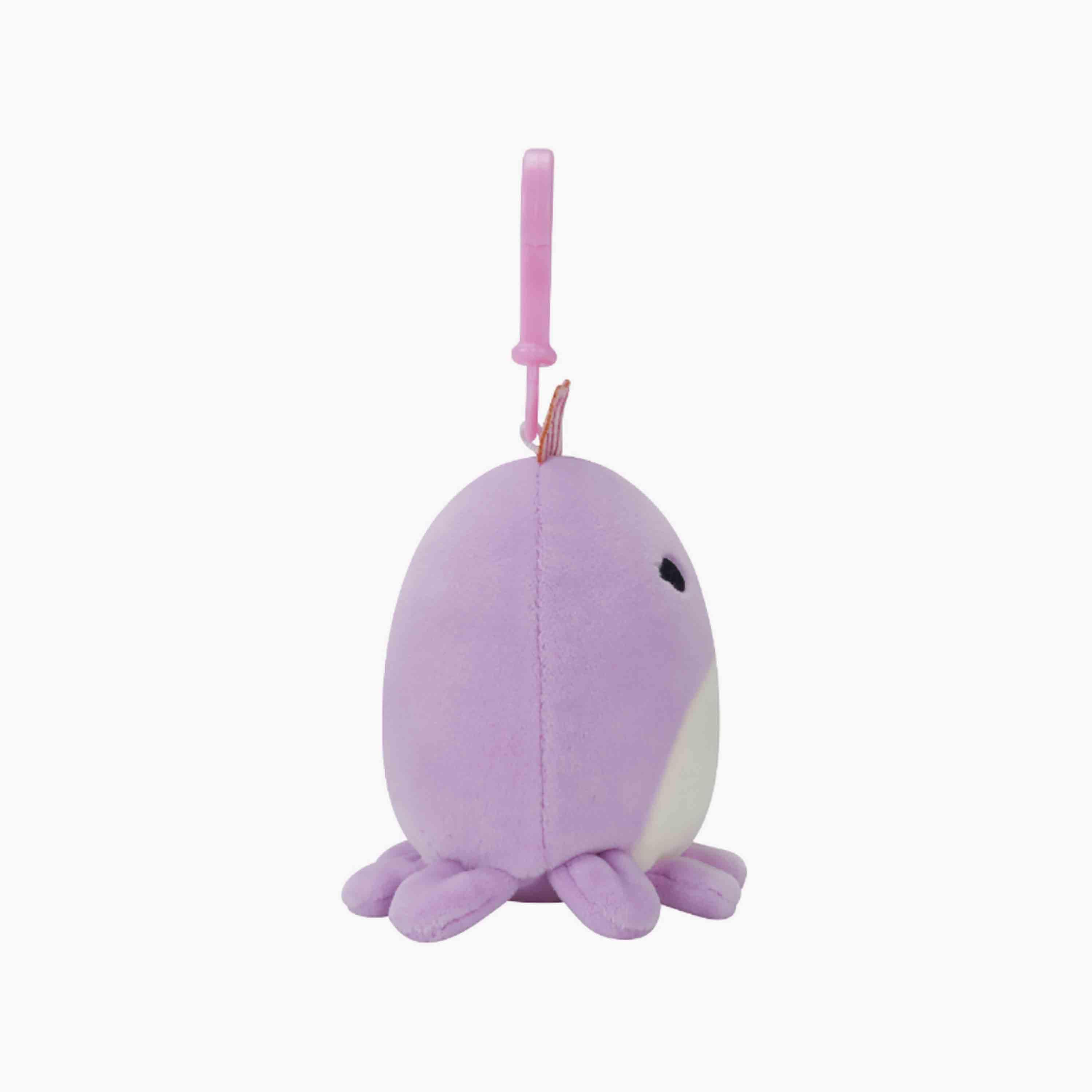 Squishmallow 3.5'' Violet the Purple Octopus w Crown Clip-On Plush Toy-toys-plushsofttoys-animals-image-3