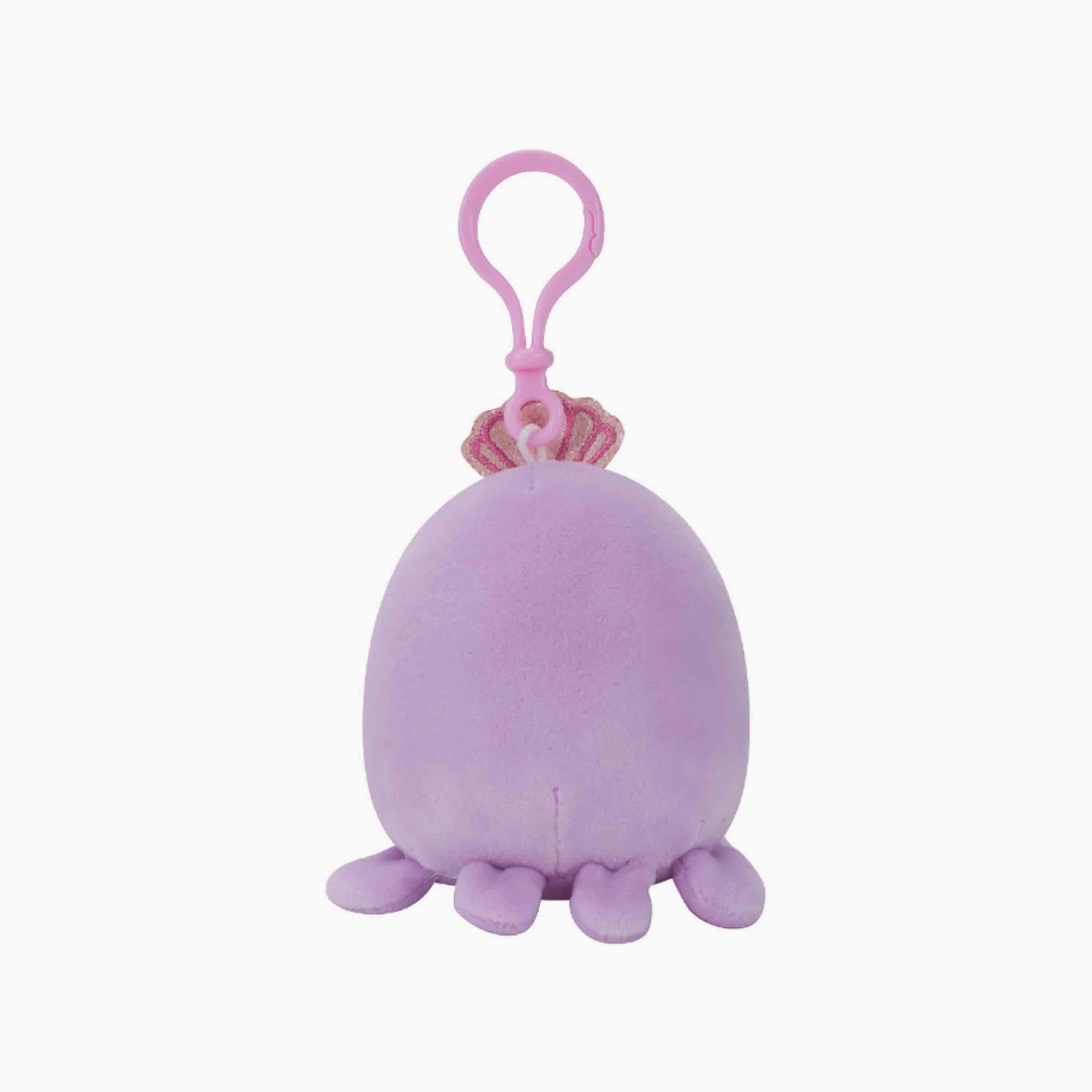 Squishmallow 3.5'' Violet the Purple Octopus w Crown Clip-On Plush Toy-toys-plushsofttoys-animals-image-4