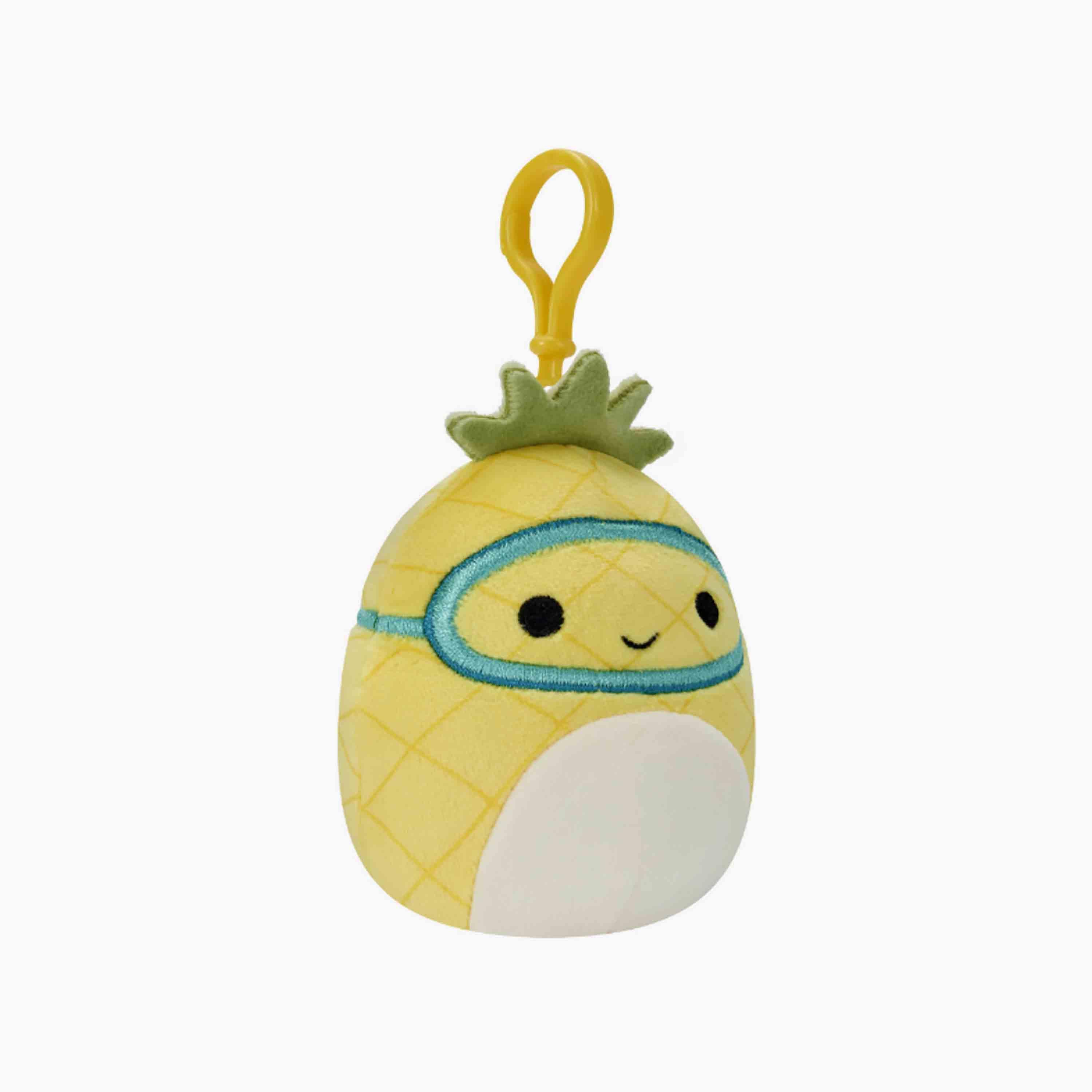 Squishmallow 3.5'' Maui the Pineapple w Scuba Mask Clip-On Plush Toy-toys-plushsofttoys-cartooncharacters-image-2