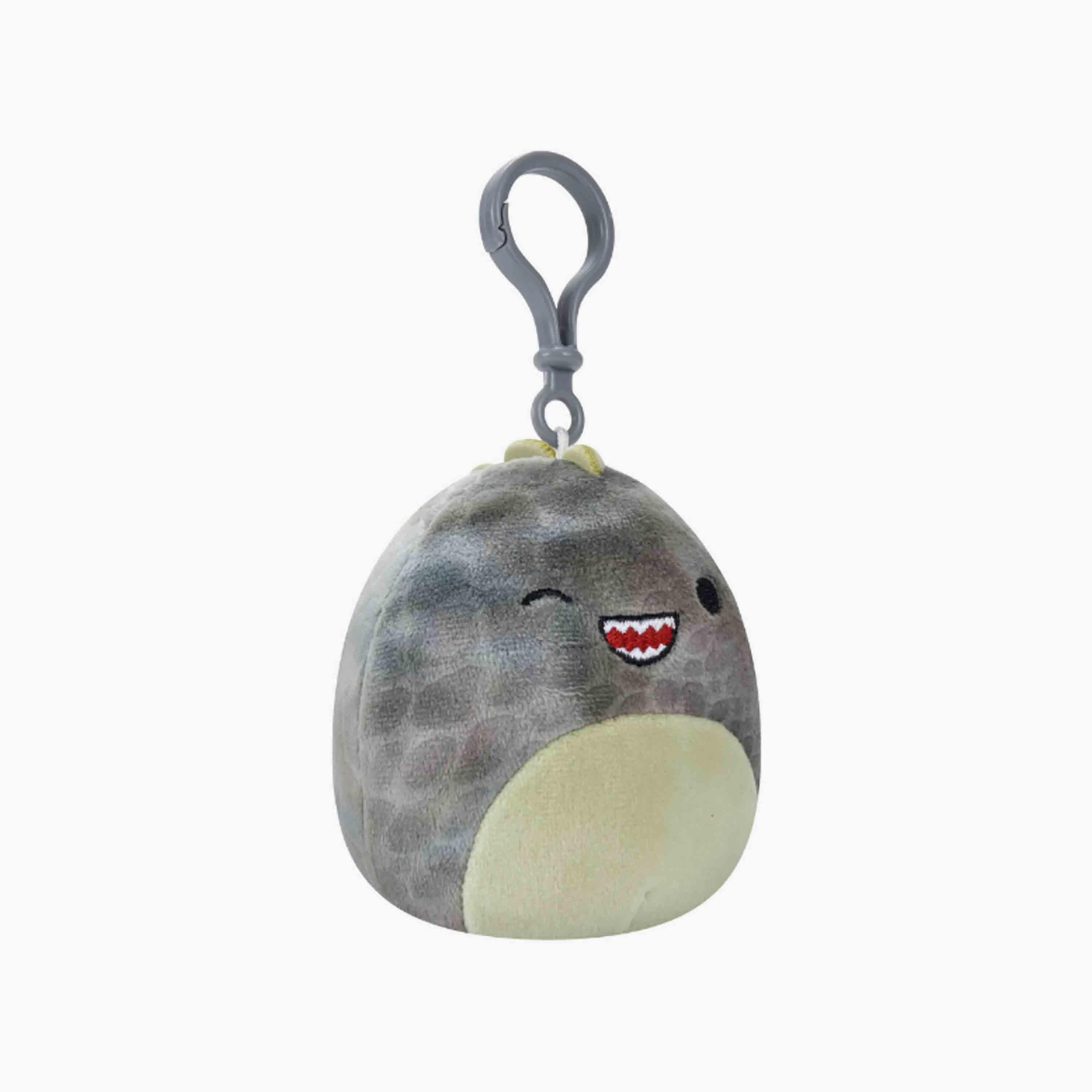 Squishmallow 3.5'' xander the Winking Grey T-Rex Clip-On Plush Toy-toys-plushsofttoys-animals-image-2