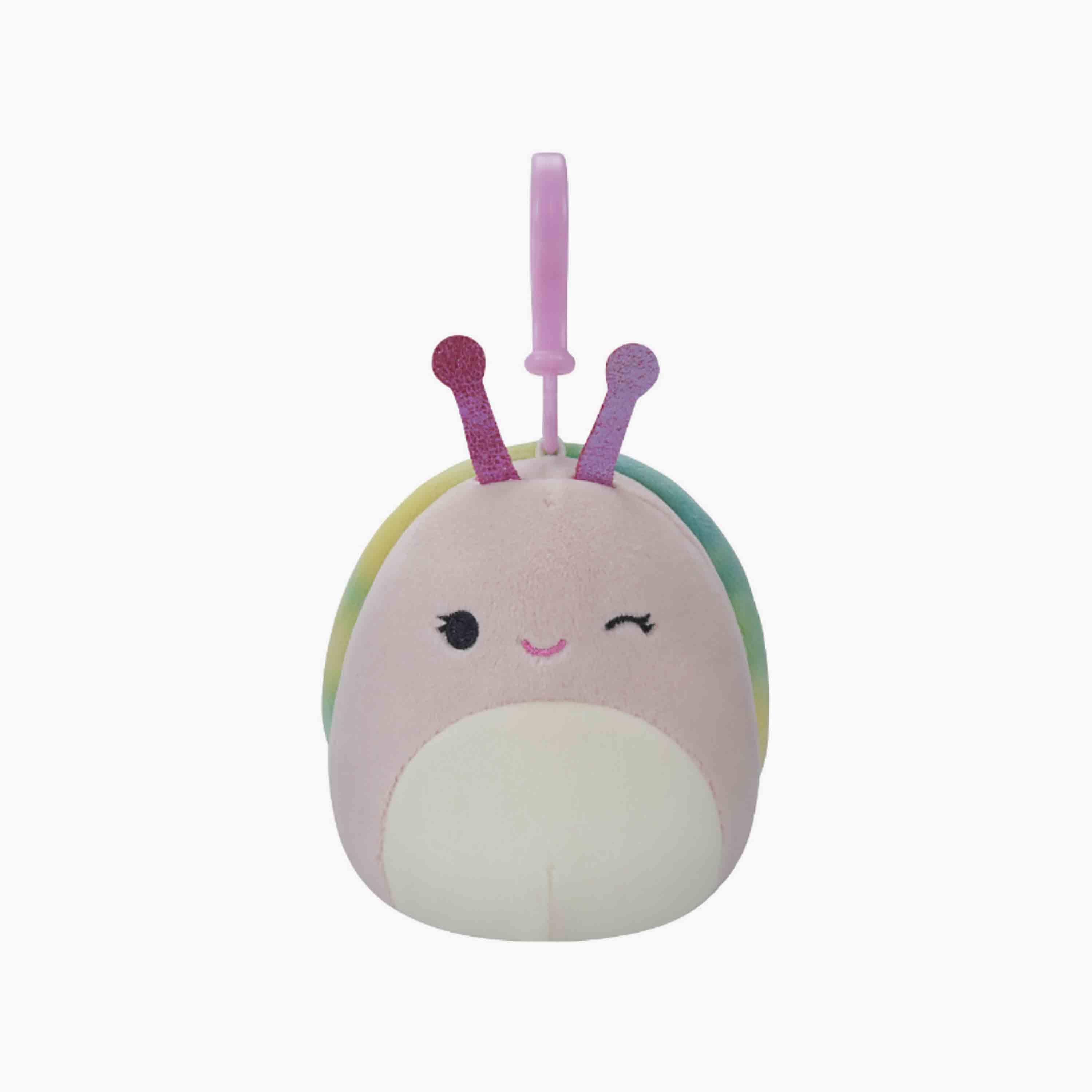 Squishmallow 3.5'' Silvina the Winking Snail Clip-On Plush Toy-toys-plushsofttoys-animals-image-1