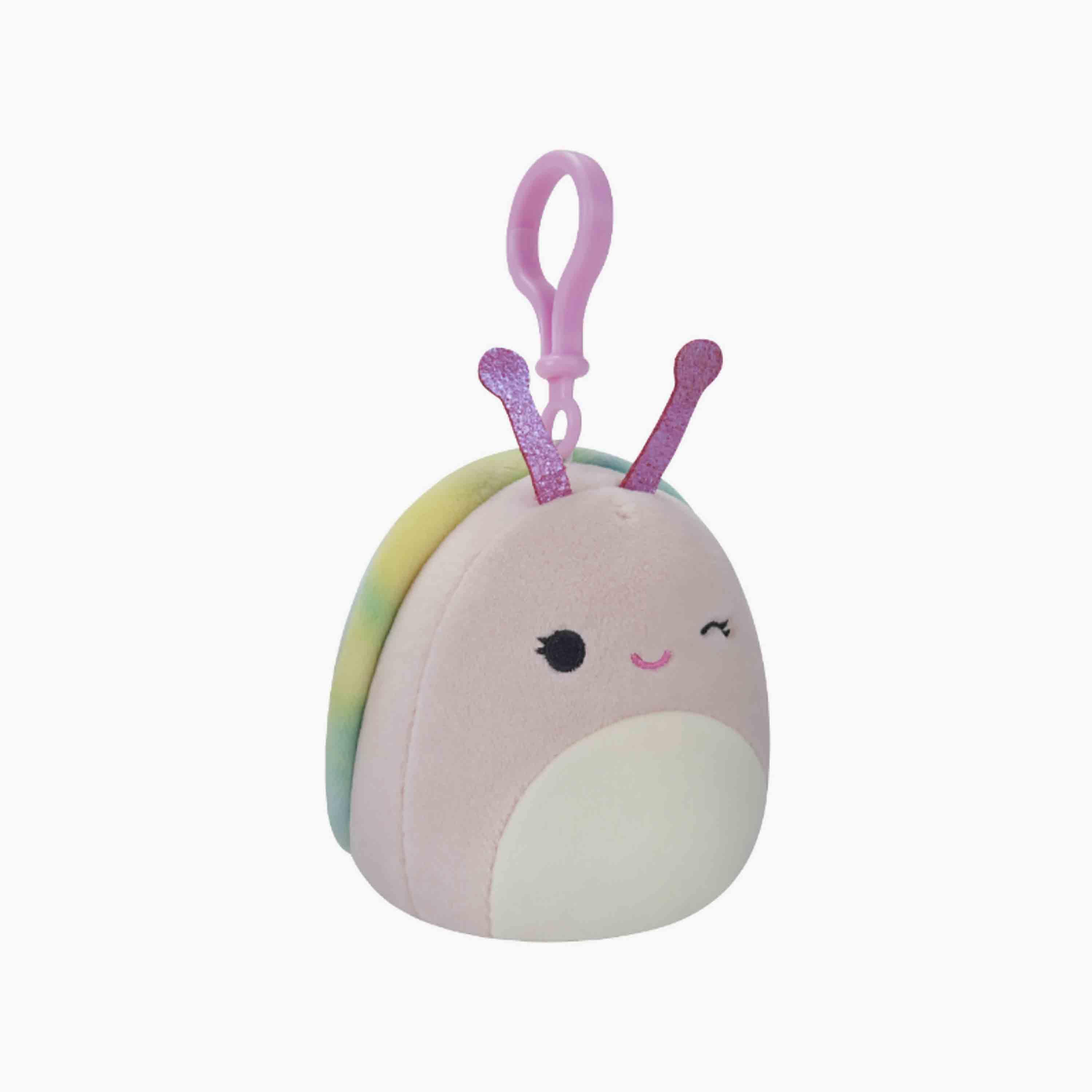 Squishmallow 3.5'' Silvina the Winking Snail Clip-On Plush Toy-toys-plushsofttoys-animals-image-2