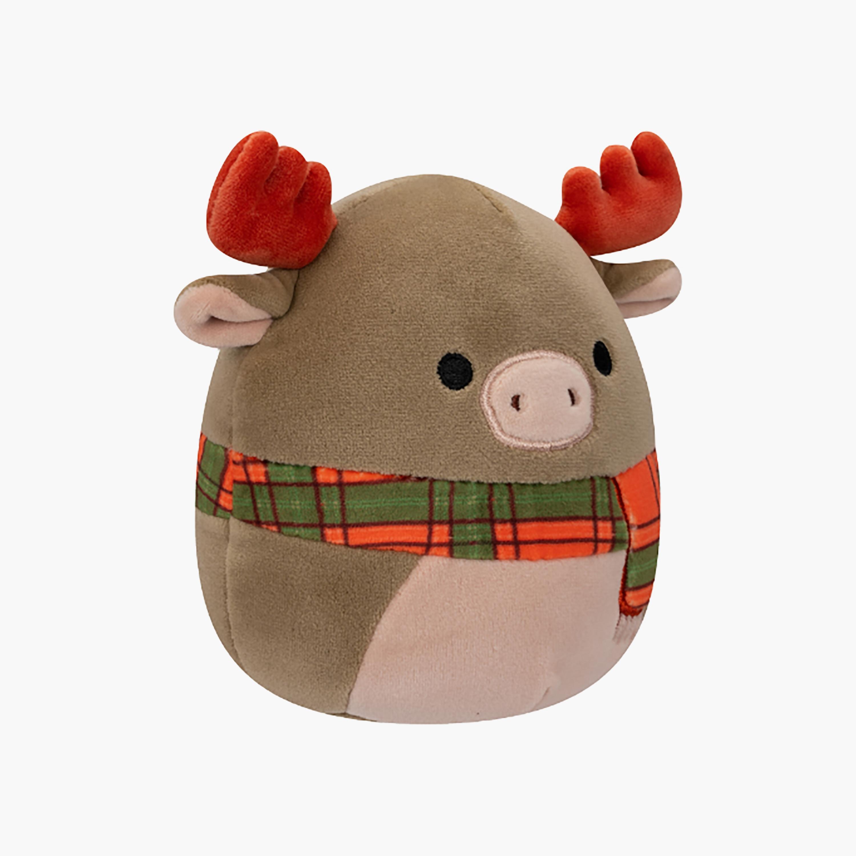 لعبة الموظ مع وشاح برتقالي وقرون القطيفة مقاس 7.5 بوصة من سكويشمالوز-toys-plushsofttoys-animals-image-4