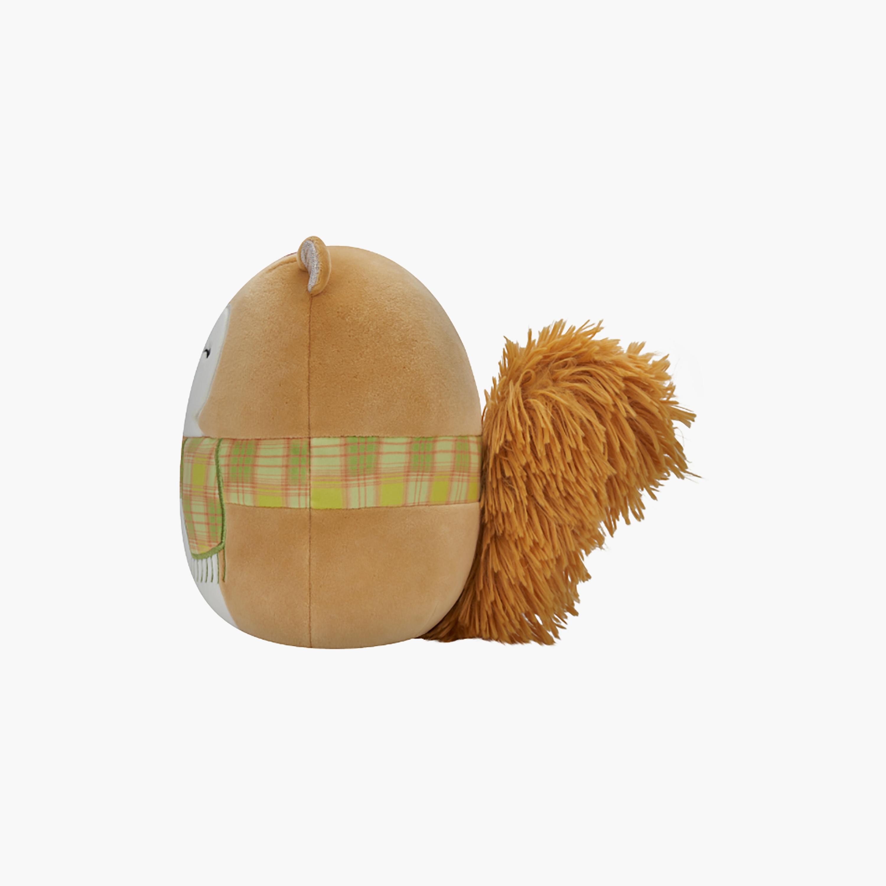 لعبة على شكل سنجاب برتقالي مع وشاح القطيفة مقاس 7.5 بوصة من سكويشمالوز-toys-plushsofttoys-animals-image-2