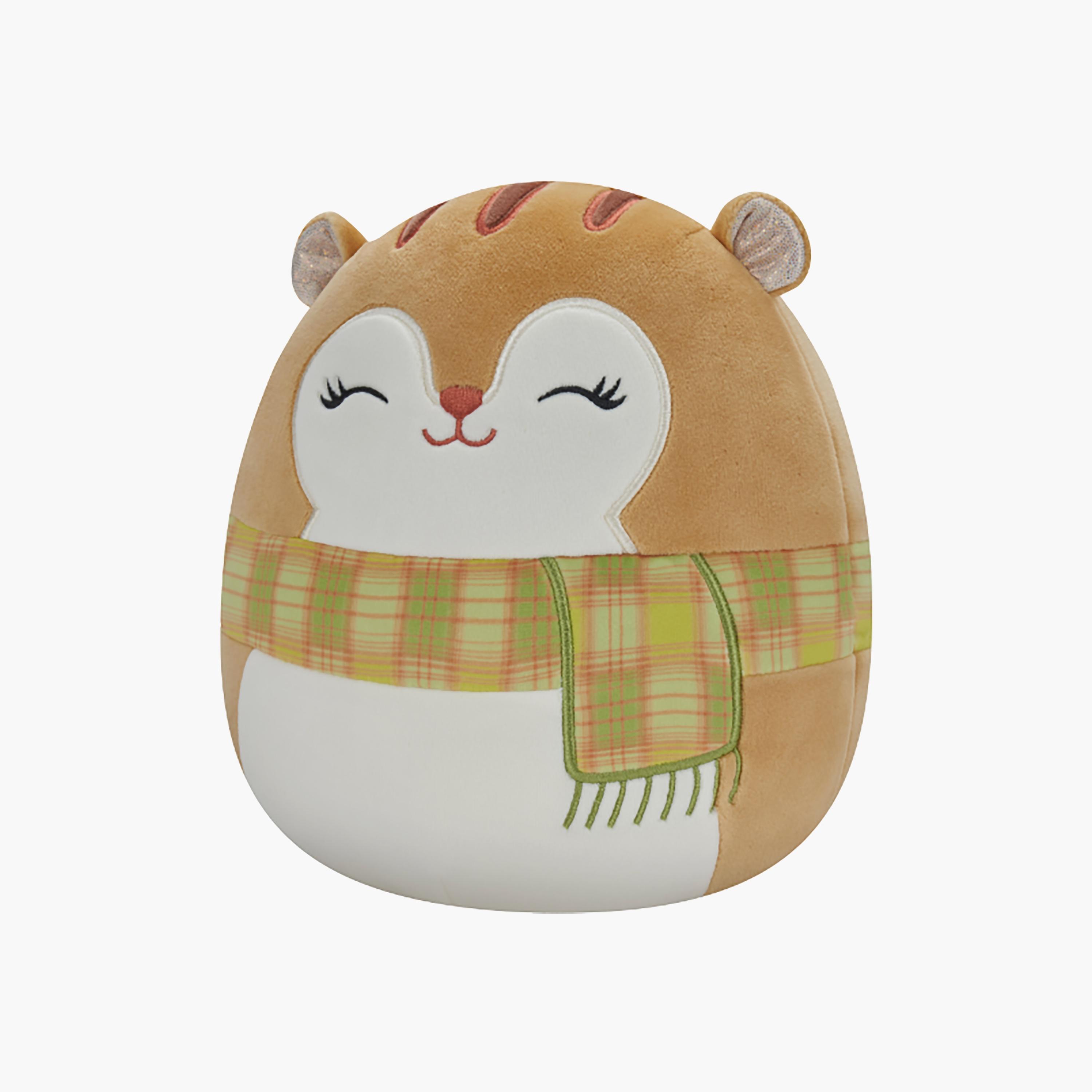 لعبة على شكل سنجاب برتقالي مع وشاح القطيفة مقاس 7.5 بوصة من سكويشمالوز-toys-plushsofttoys-animals-image-1