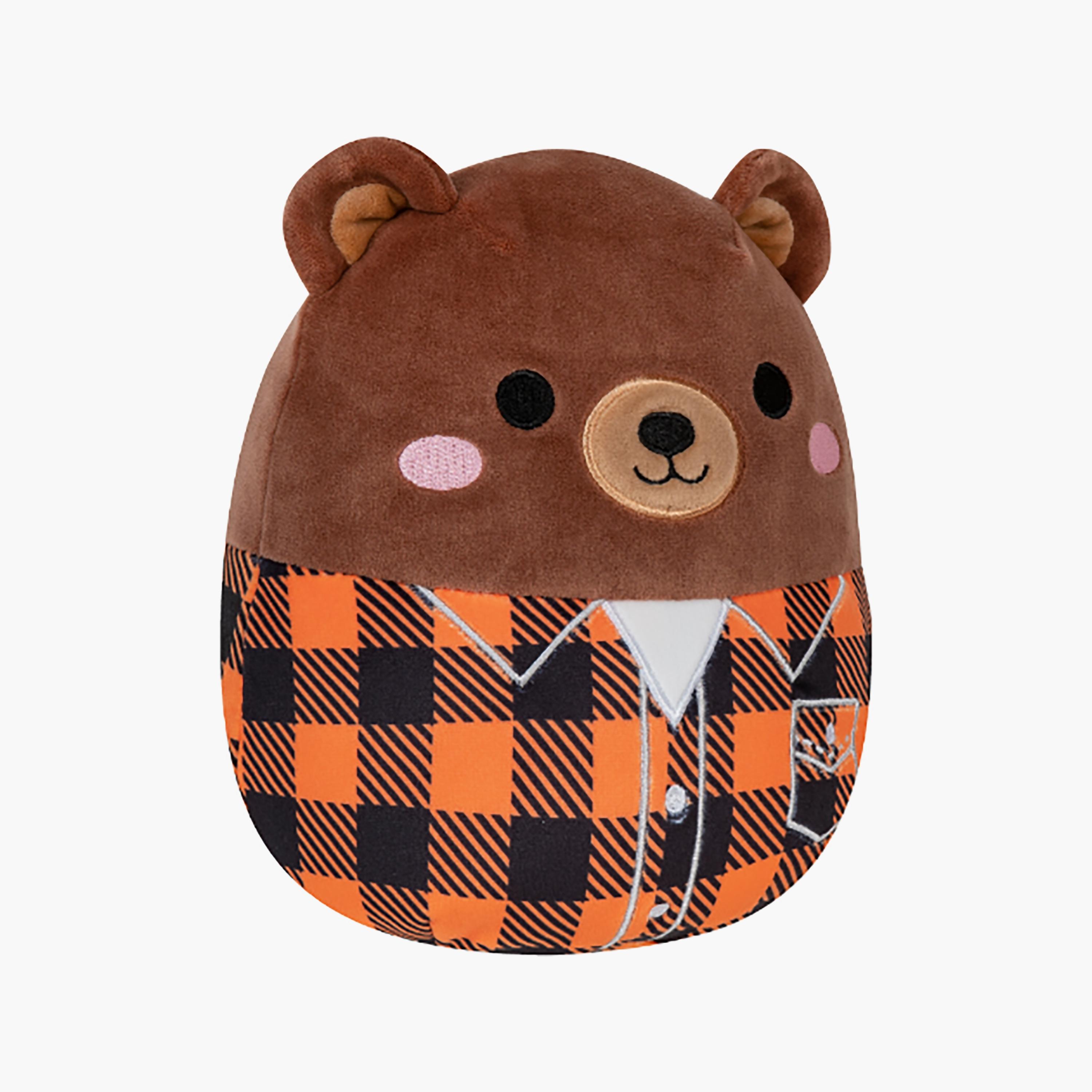 Squishmallows the 7.5'' Omar the Brown Bear W/Plaid Jacket Plush Toy-toys-plushsofttoys-animals-image-4