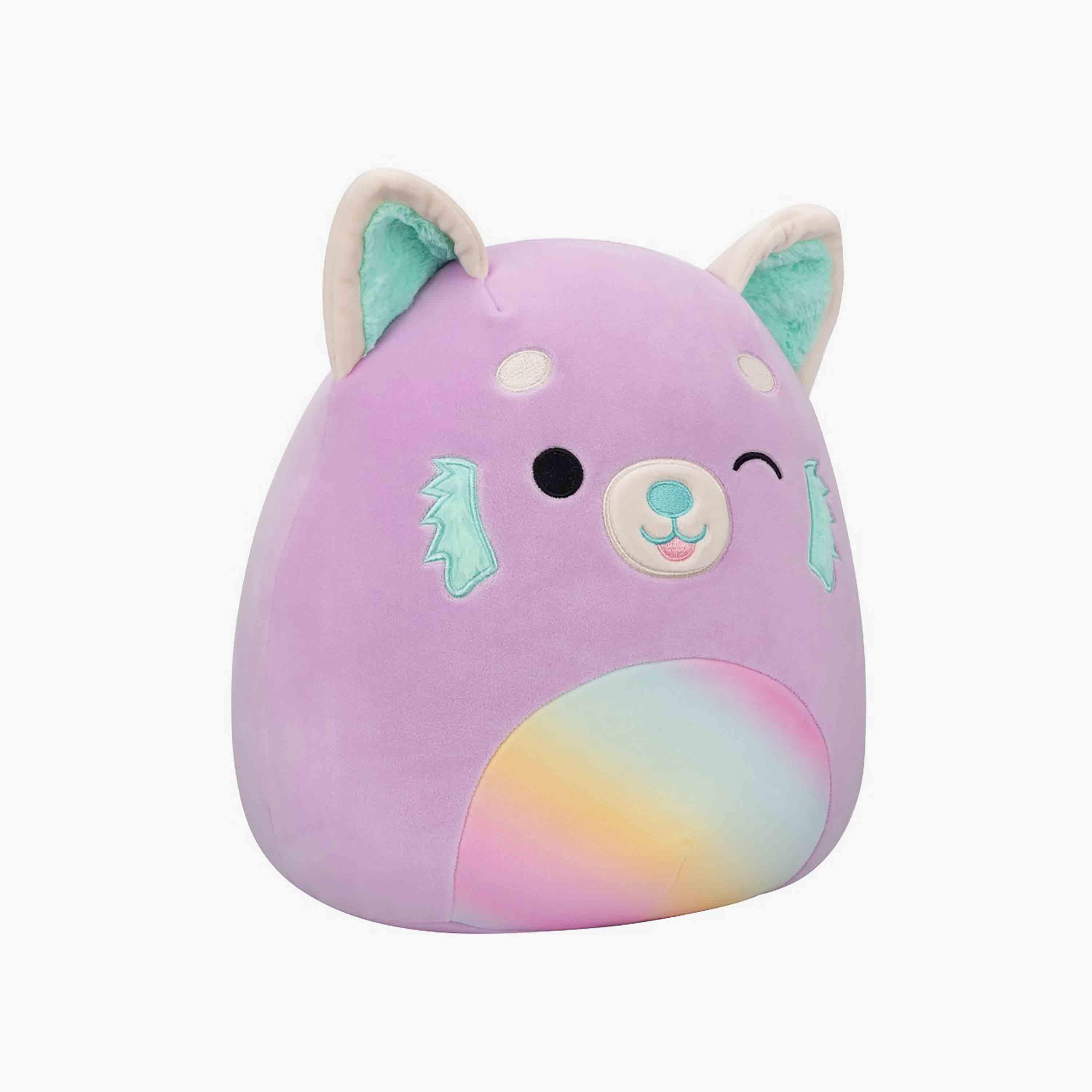 Squishmallows 12'' Lexis the Purple Red Panda W/Rainbow Belly Plush Toy-toys-plushsofttoys-animals-image-2