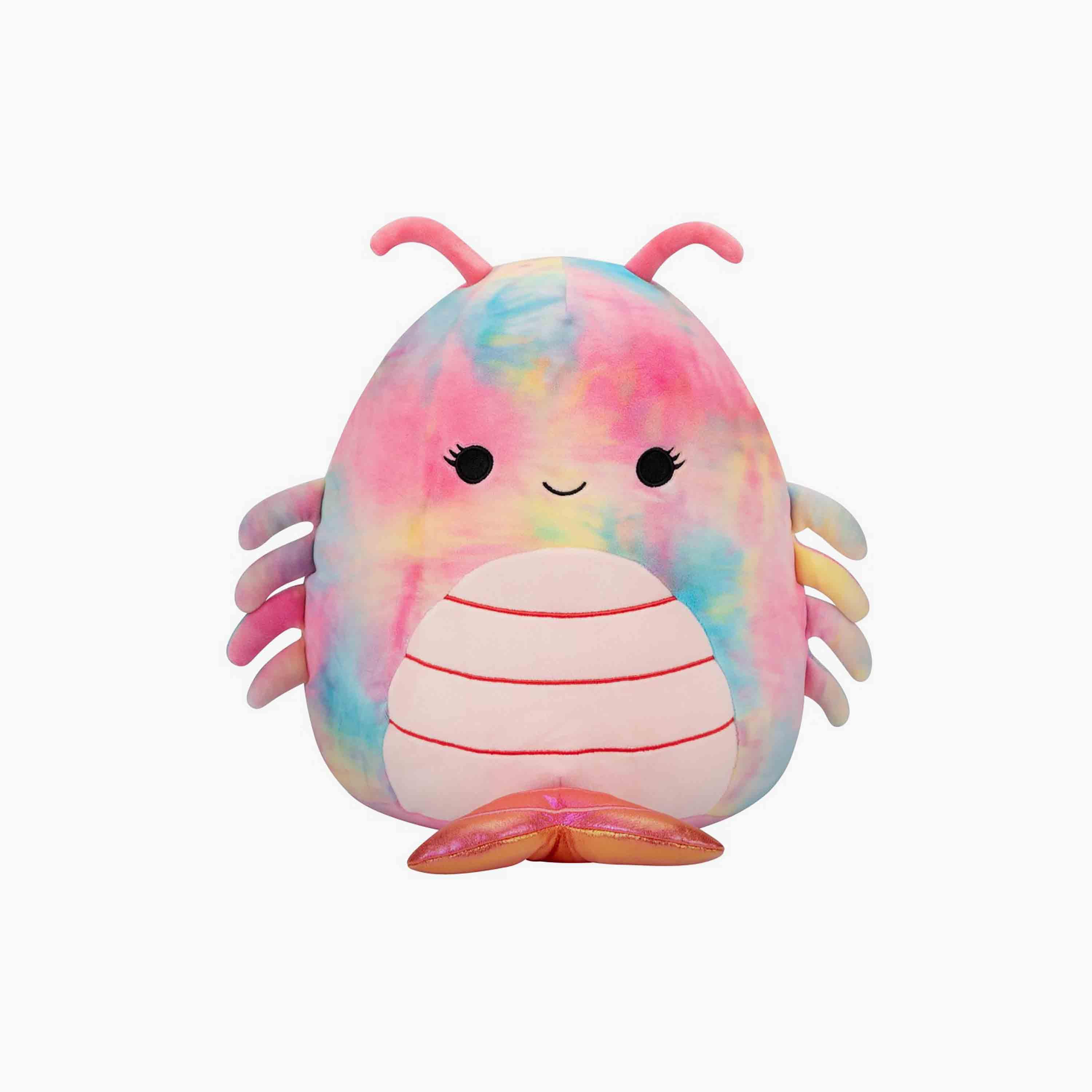 Squishmallows 12'' Candis the Rainbow Tie-Dye Shrimp Plush Toy-toys-plushsofttoys-animals-image-1