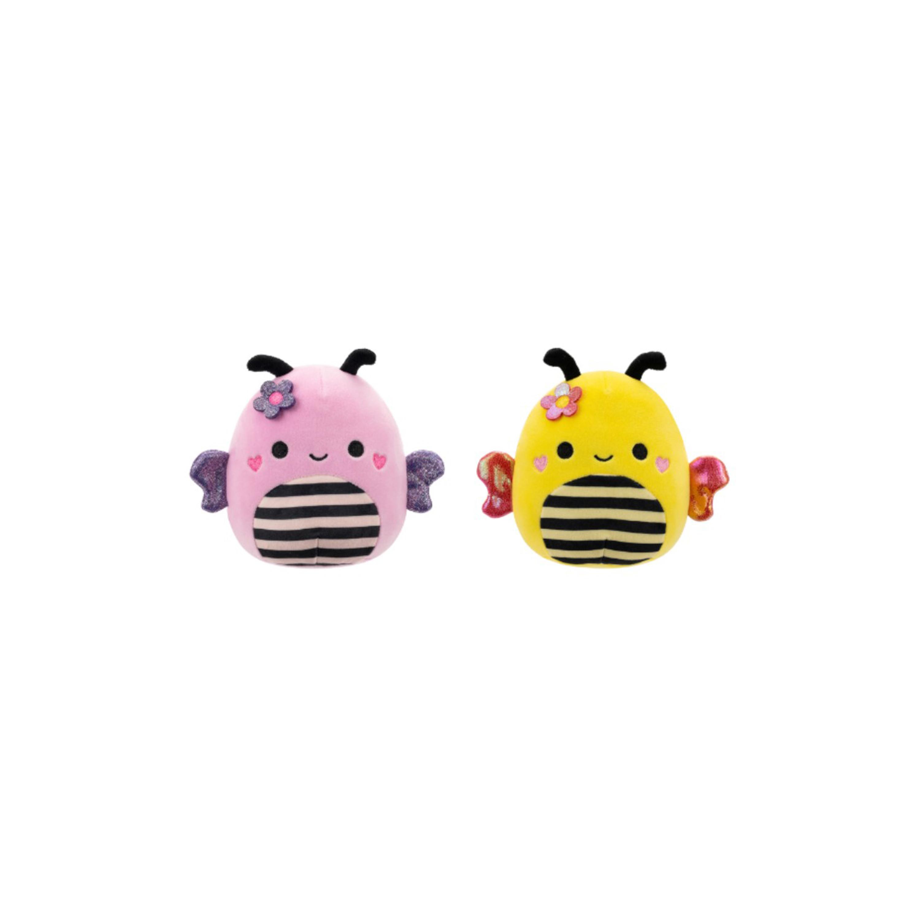 لعبة محشوة النحلة الصفراء صاني + النحلة الوردية ليوني 7.5 بوصة من سكويشميللو-toys-plushsofttoys-animals-image-2