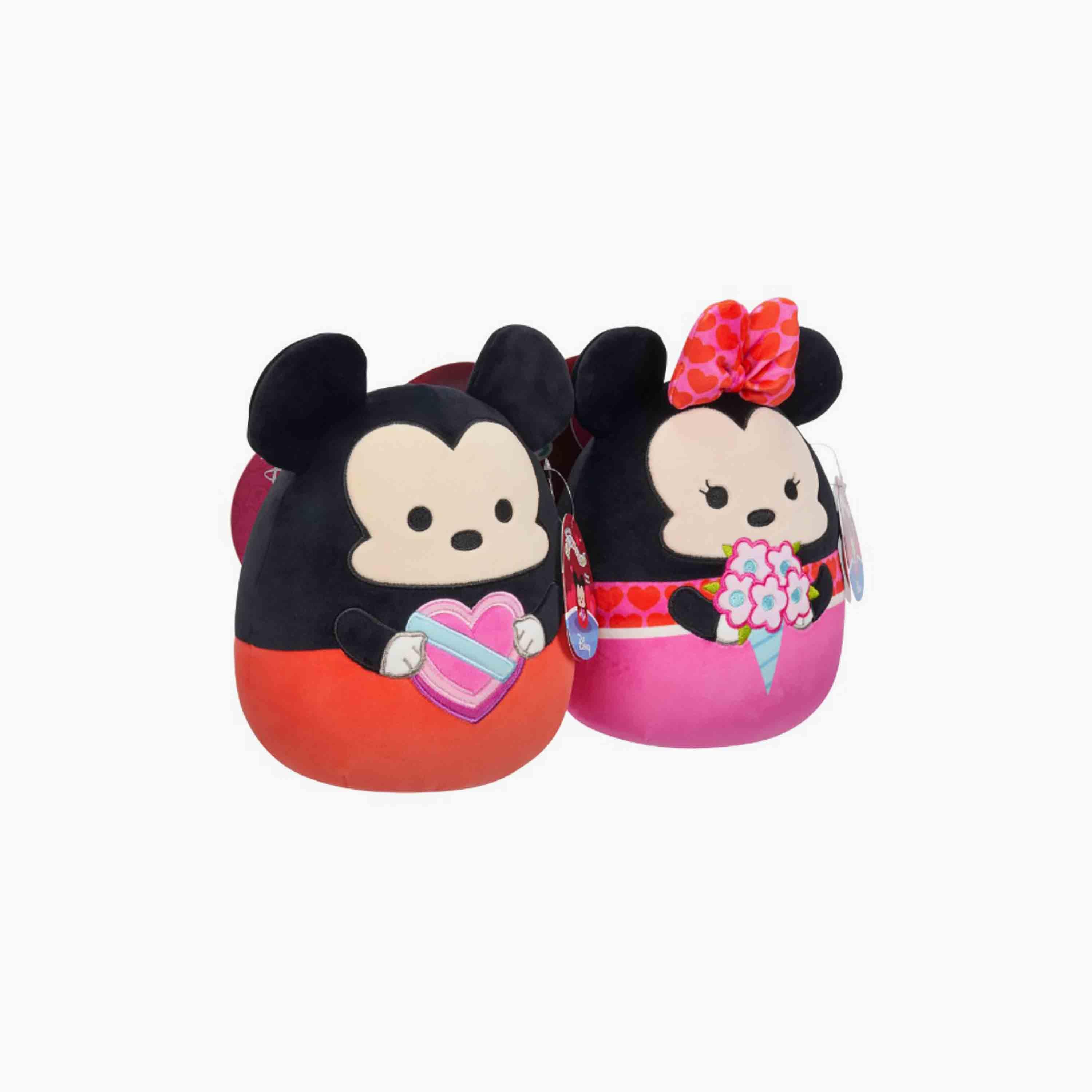 Squishmallows 8" Disney Valentine Pair Mickey and Minnie Plush Toy-toys-plushsofttoys-cartooncharacters-image-2