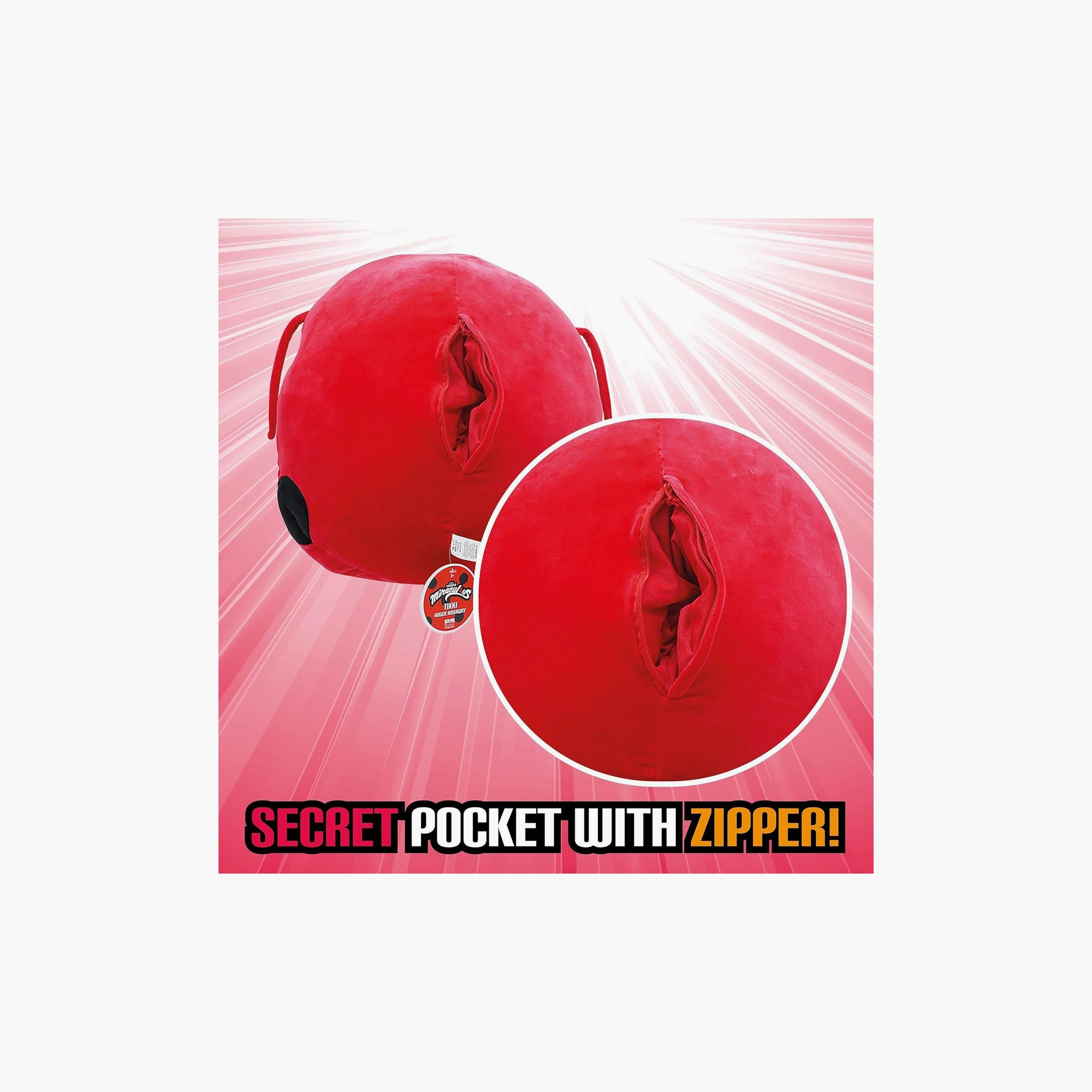 Miraculous Tikki Huggie Hideaway Plush Toy - 15 In-toys-plushsofttoys-cartooncharacters-image-2