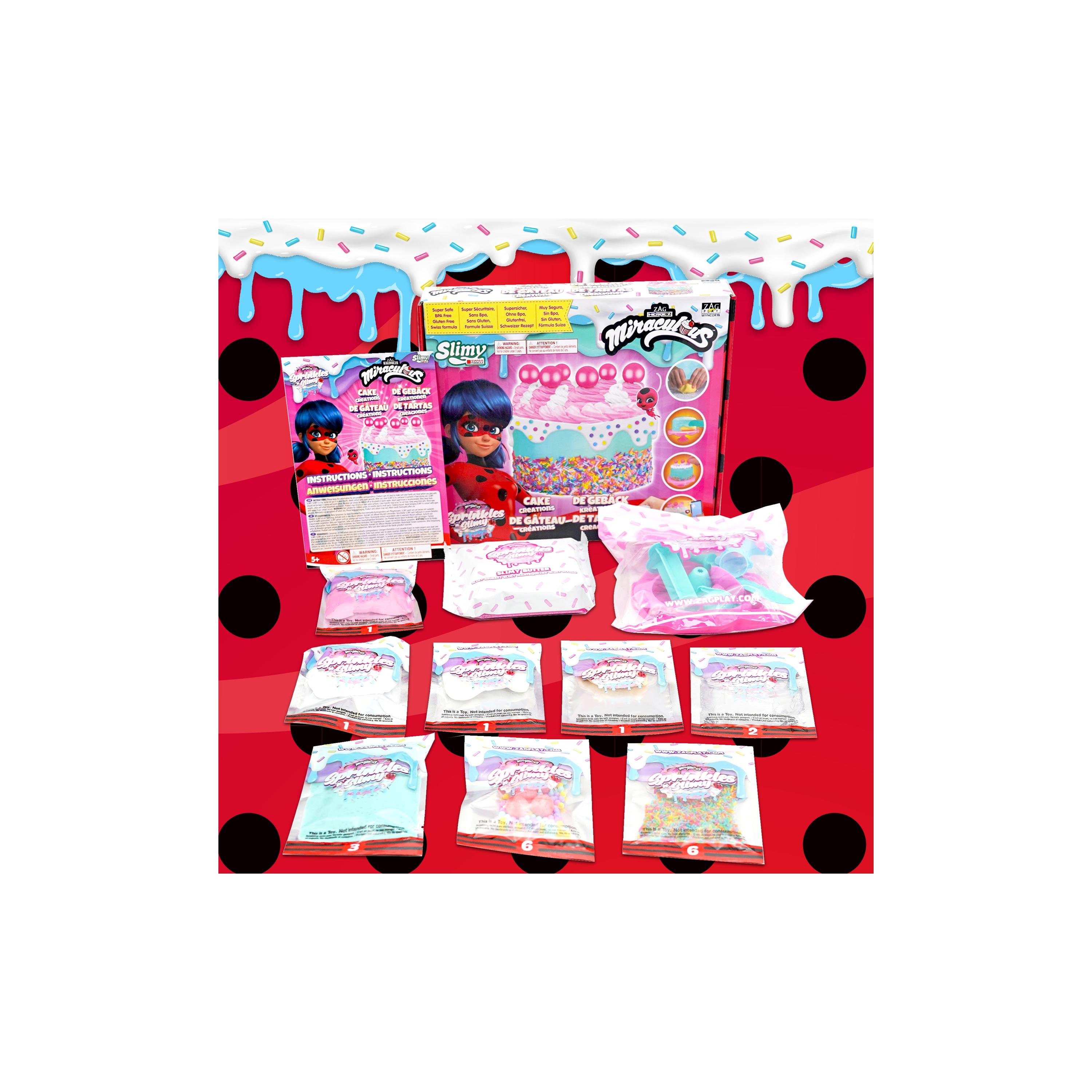 Miraculous Ladybug Sprinkles N Slimy Birthday Cake Creations Slime Kit-toys-roleplay-playfoods-image-2