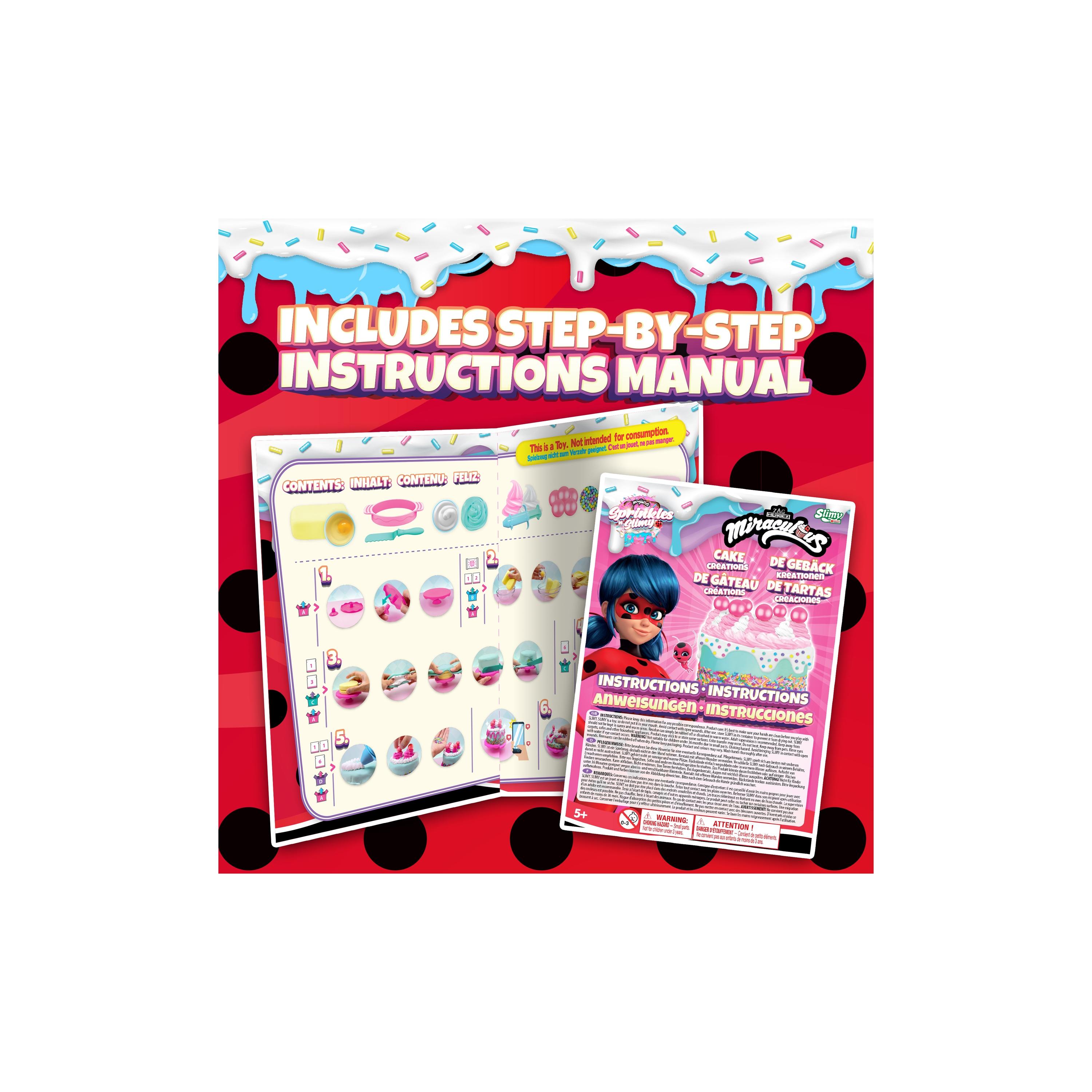 Miraculous Ladybug Sprinkles N Slimy Birthday Cake Creations Slime Kit-toys-roleplay-playfoods-image-5