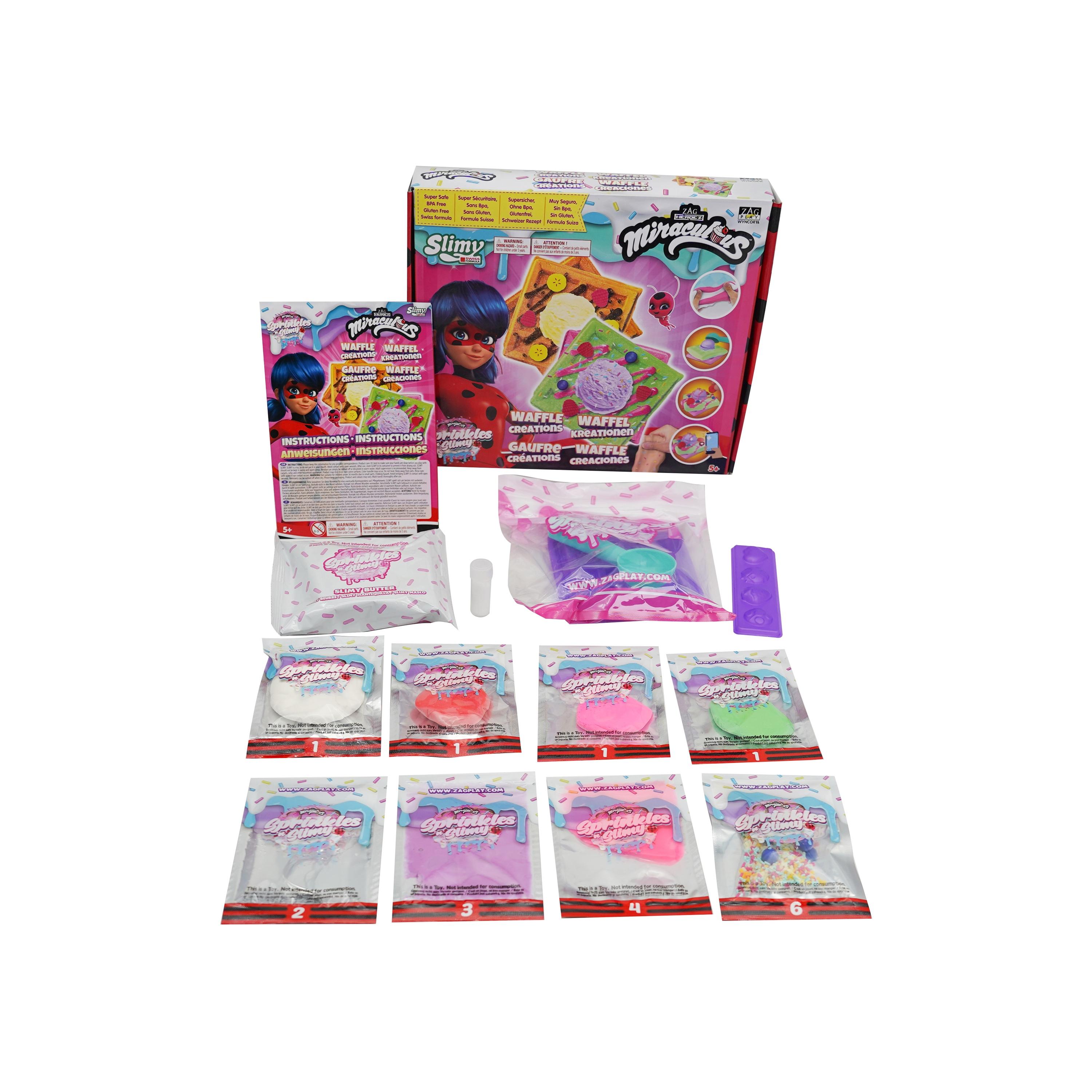 مجموعة أدوات سلايم صنع وافل سبرينكلز ان سلايمي ليديباج من ميراكيلوس-toys-roleplay-playfoods-image-1