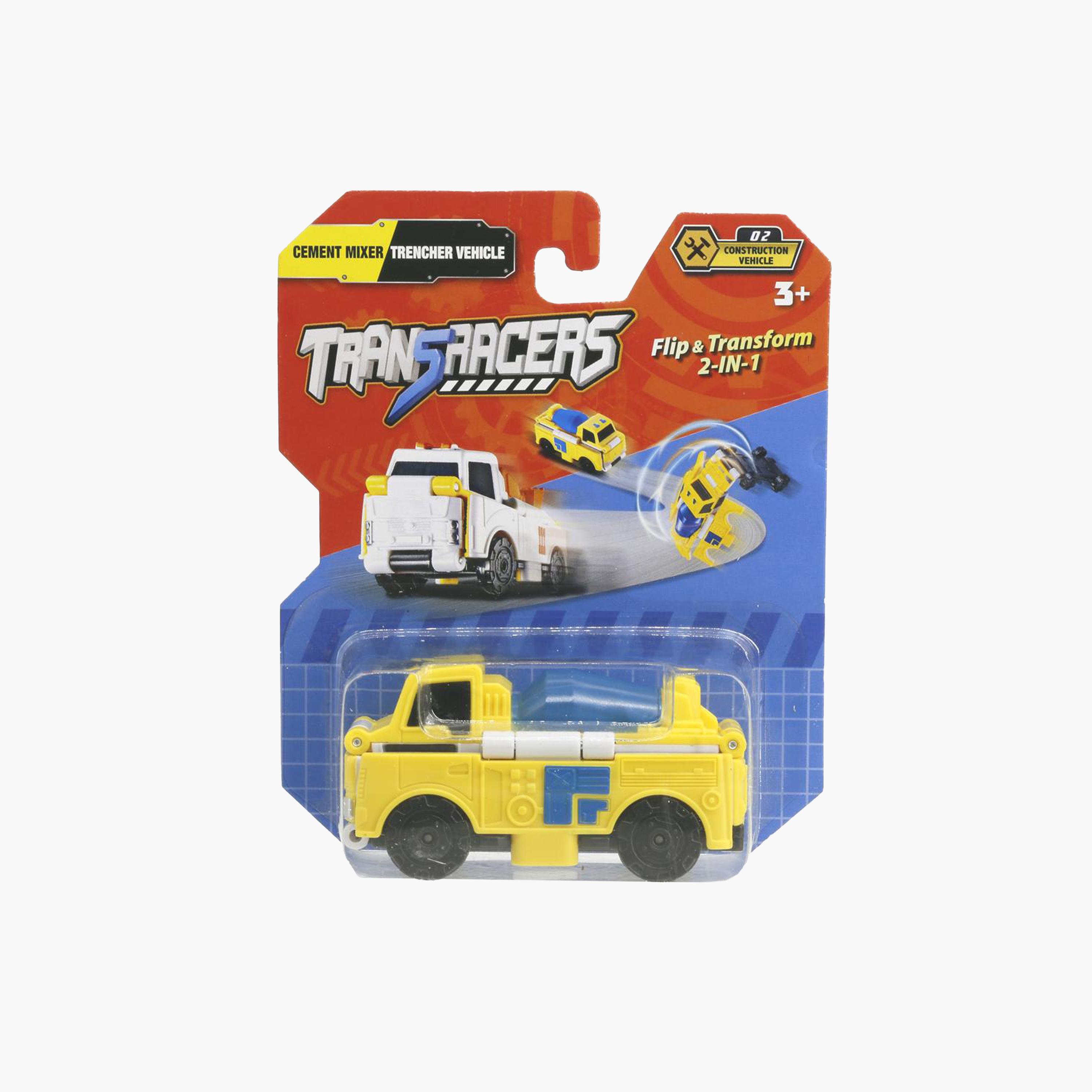 Transracers 2-in-1 Construction VehicleCement Mixer & Trencher Vehicle-toys-playvehicles-vehicleplaysets-image-3