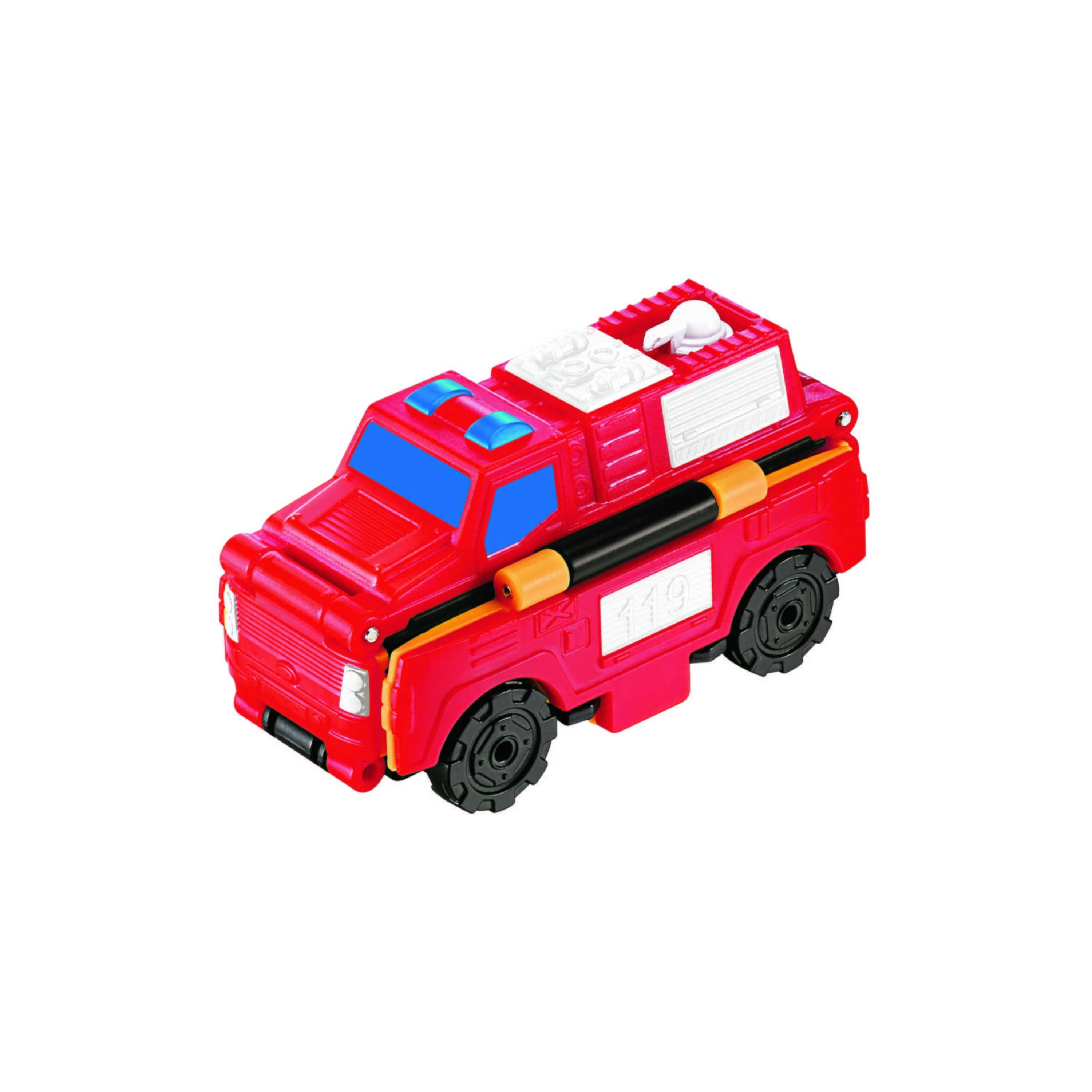 جرار مجرفة وسيارة إطفاء مركبة كونس 2 في 1 من ترانسريسرز-toys-playvehicles-vehicleplaysets-image-2