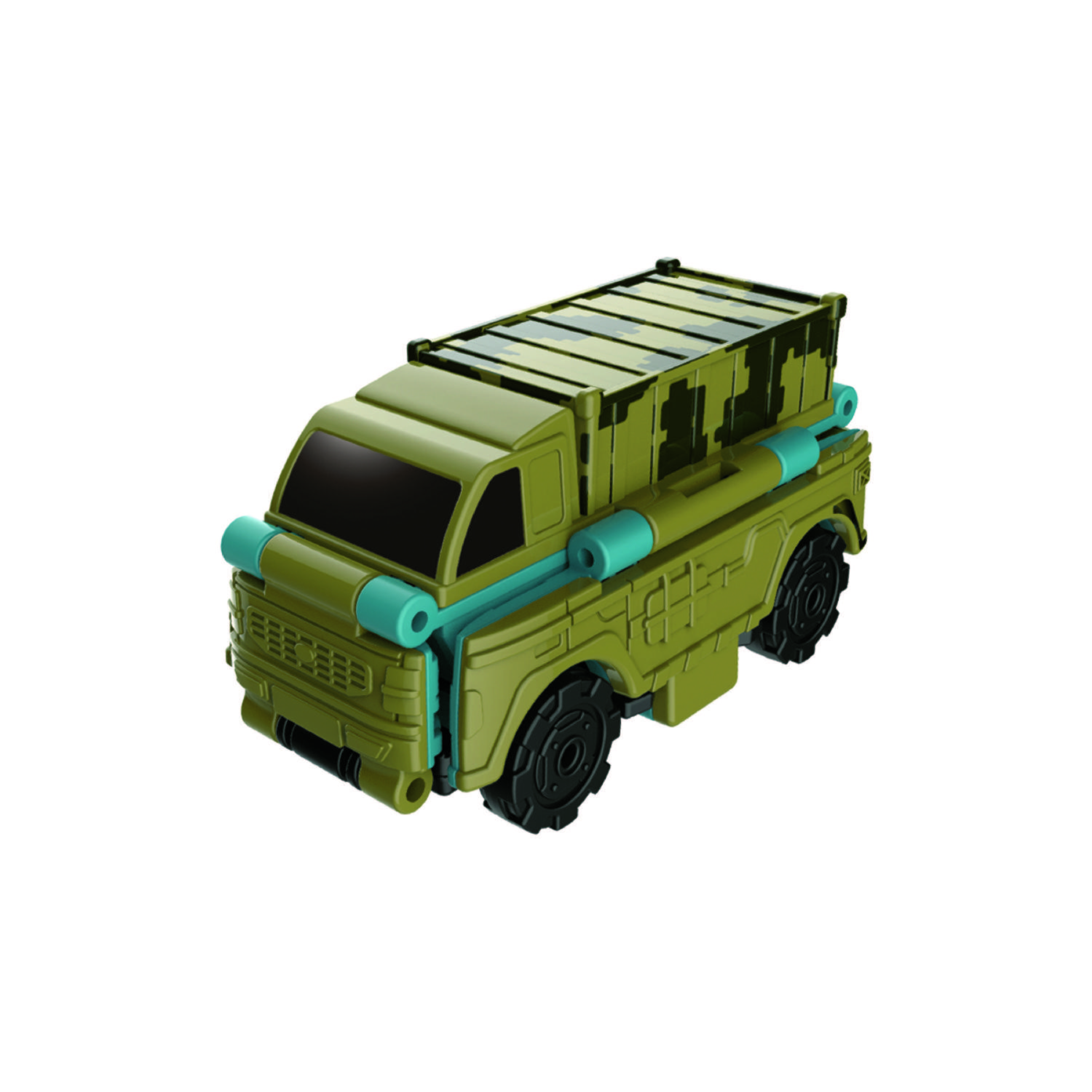 حاملة جنود وشاحنة إمداد قابلة للطي 2 في 1 من ترانسريسرز-toys-playvehicles-cars-image-1