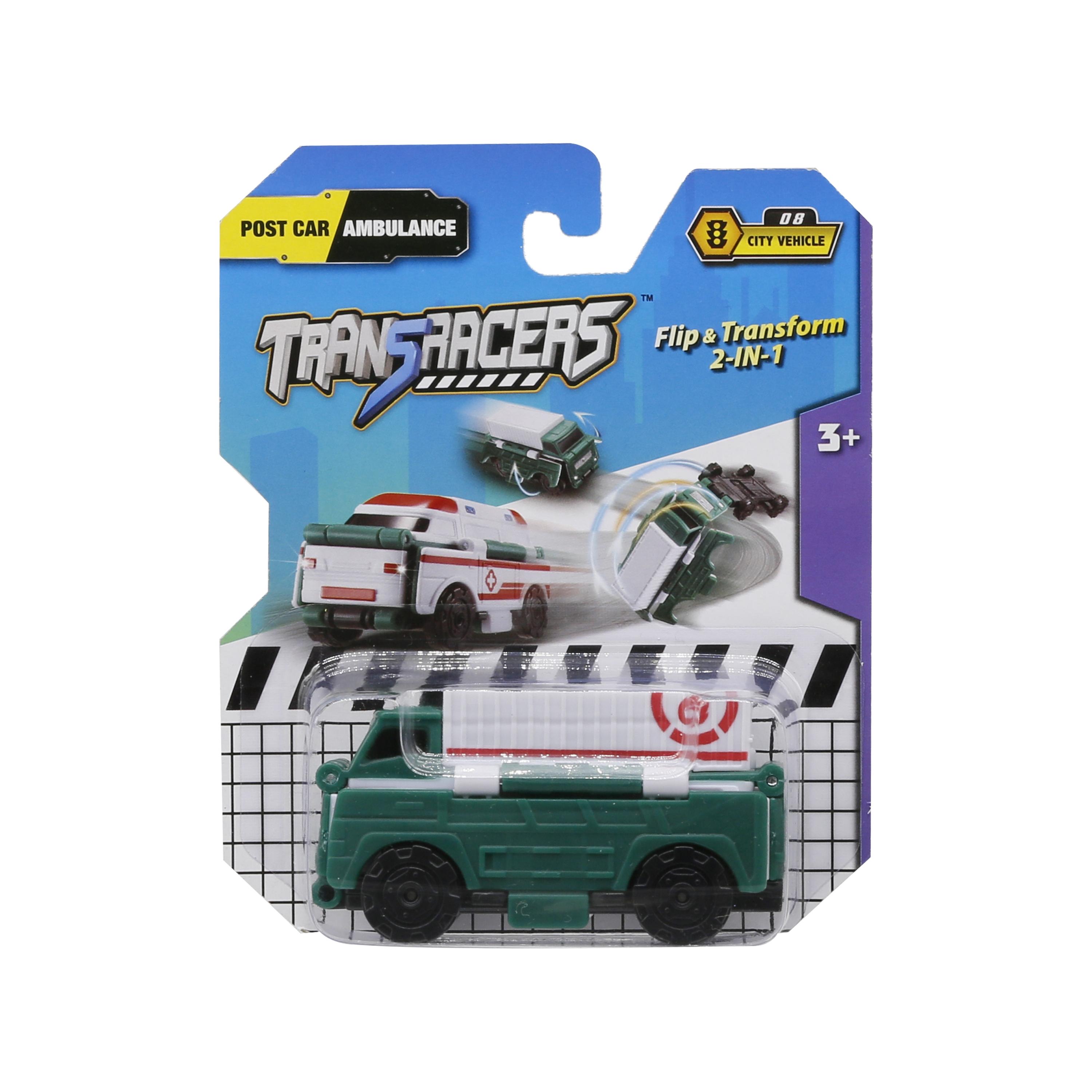 Transracers 2-in-1 Flip Vehicle Speed Train To Ambulance-toys-playvehicles-trainsandbuses-image-2