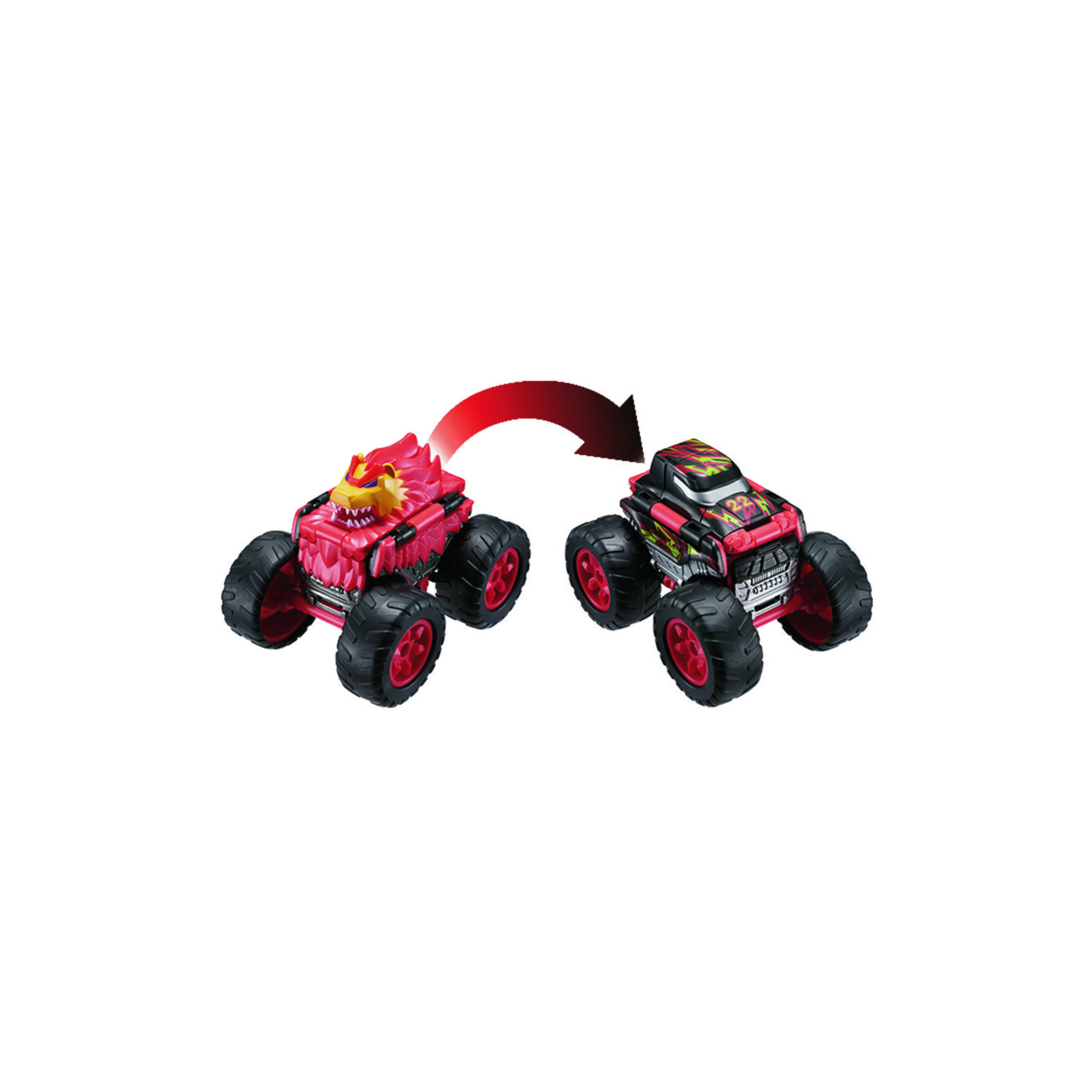 شاحنة مونستر أسد قابلة للطي 2 في 1 من ترانسريسرز-toys-playvehicles-cars-image-1
