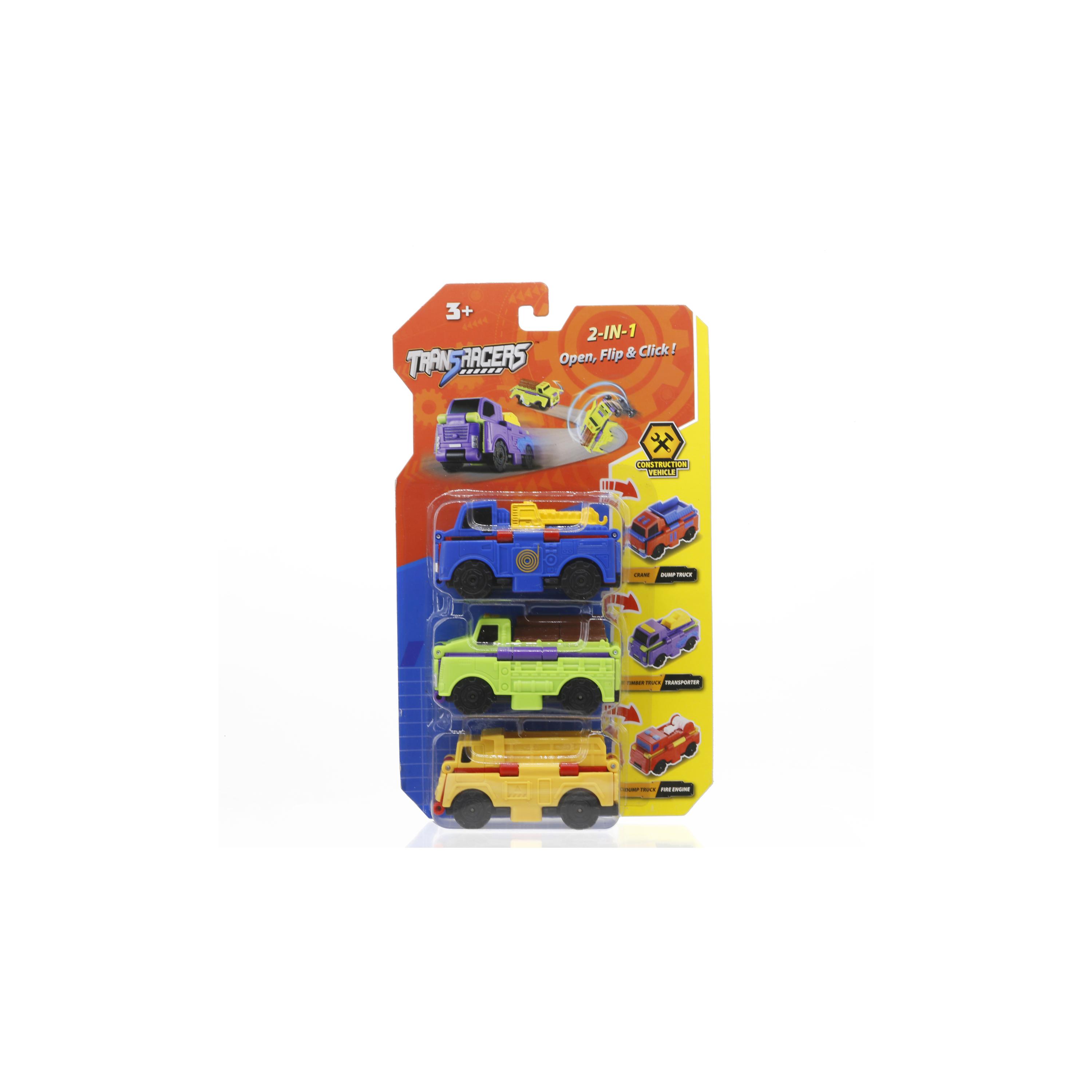 Transracers 3-Piece Blister Card Pack Of Construction Vehicle-toys-playvehicles-cars-image-5