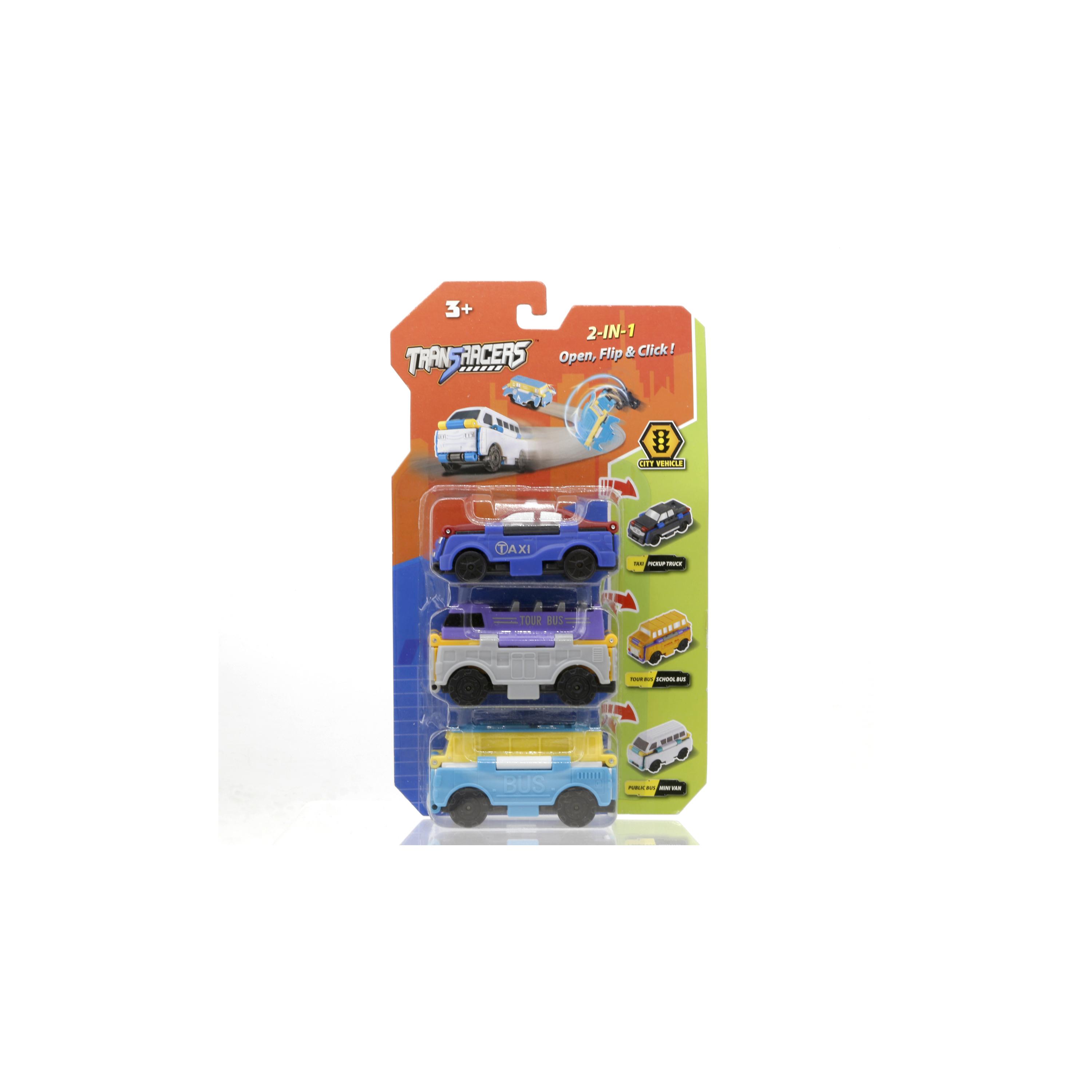 Transracers 3-Piece Blister Card Pack Of City Vehicle-toys-playvehicles-cars-image-5