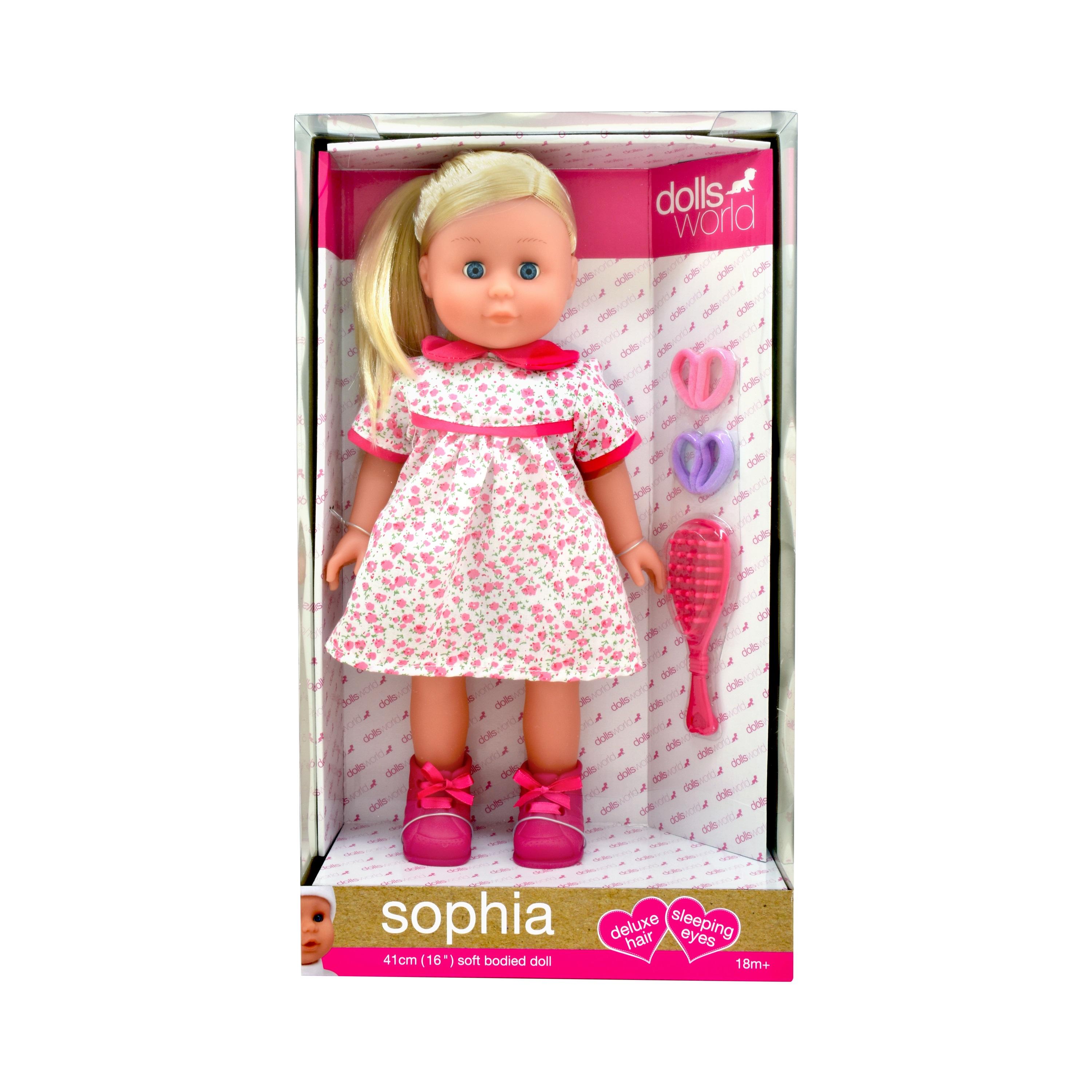 دمية صوفيا الناعمة مع شعر فاخر من دولز وورلد - 41 سم-toys-dollsandplaysets-dollplaysets-image-3