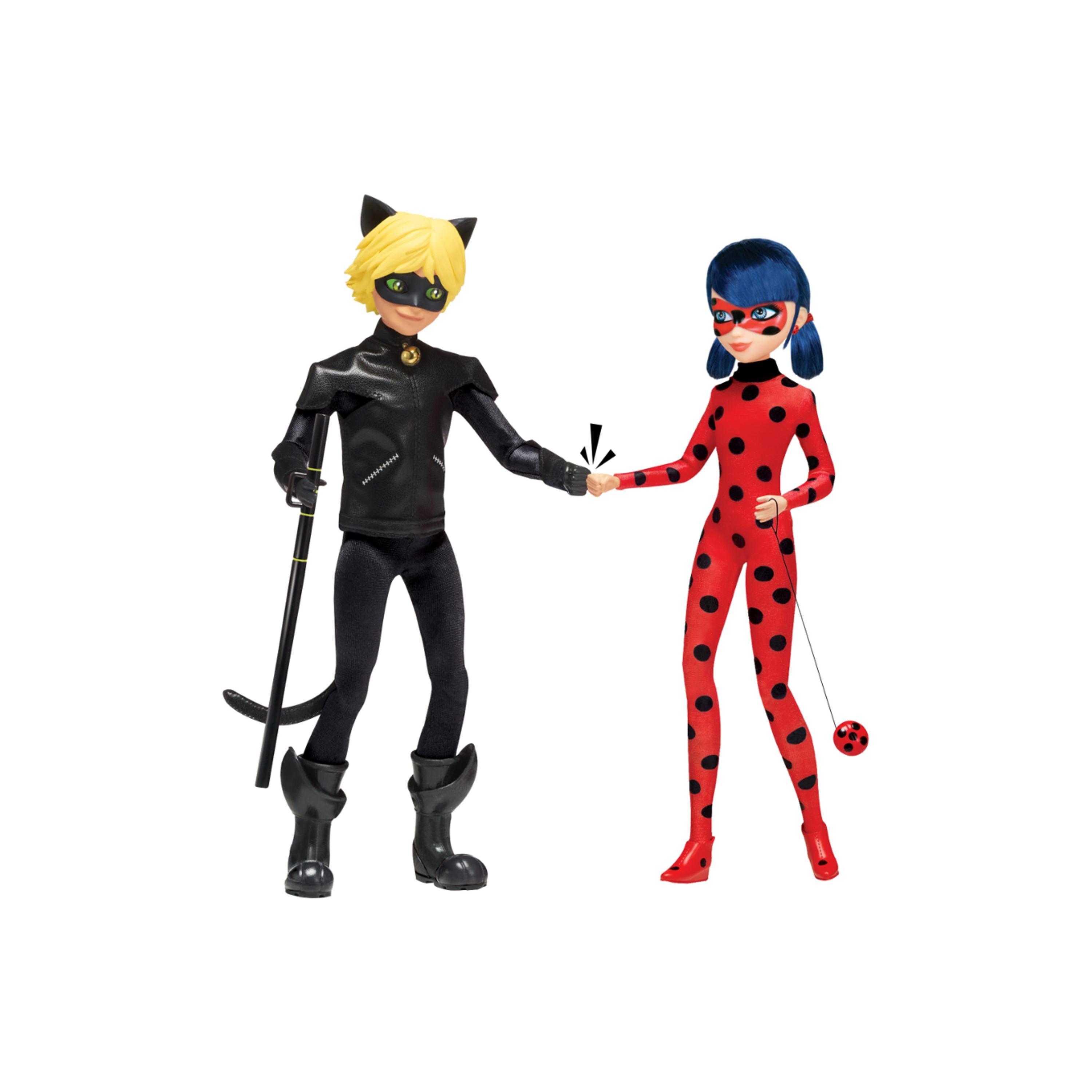 Muñecos de ladybug y cat noir on sale