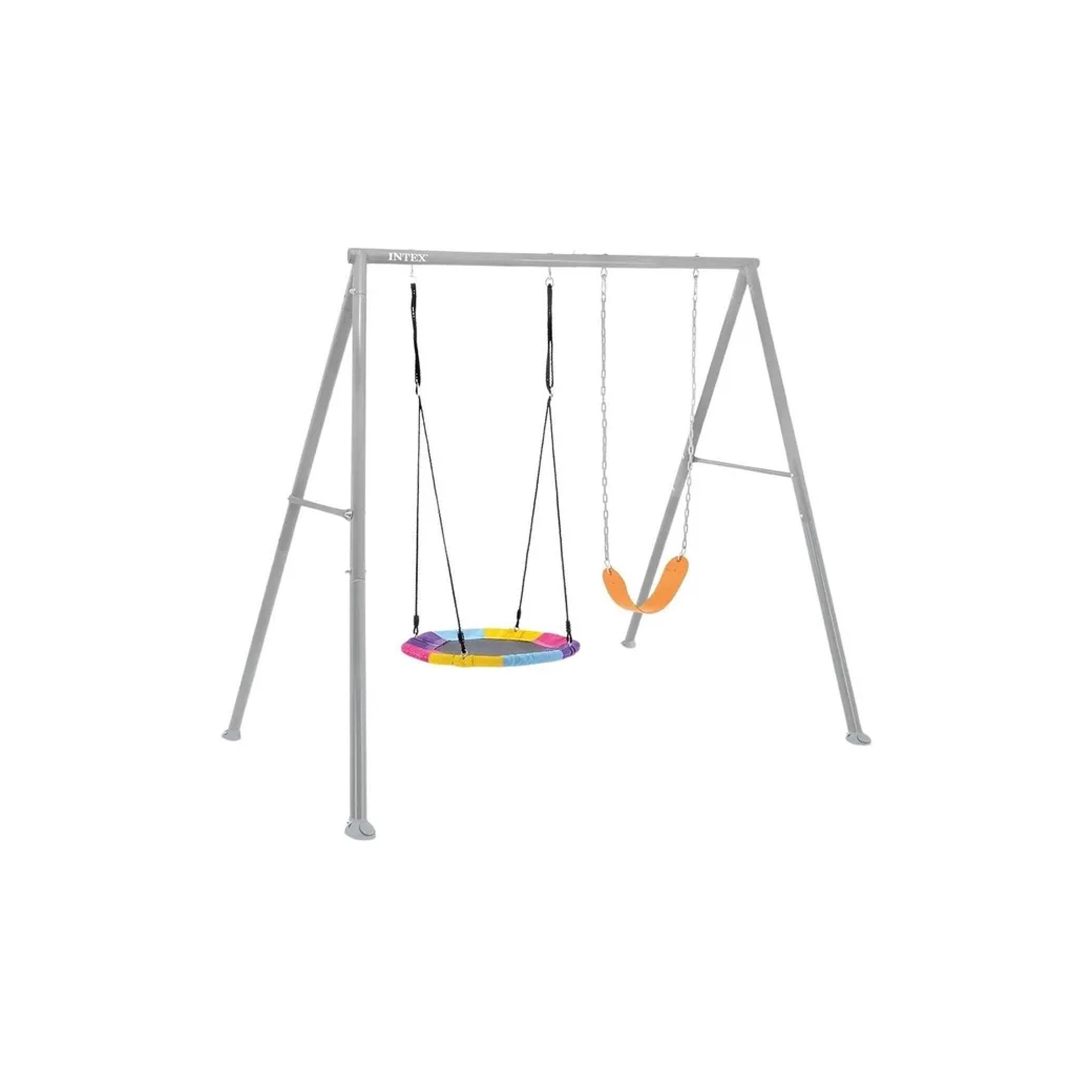 Intex 2 Features Saucer & Swing Set-toys-outdoor-slidesandswings-image-1