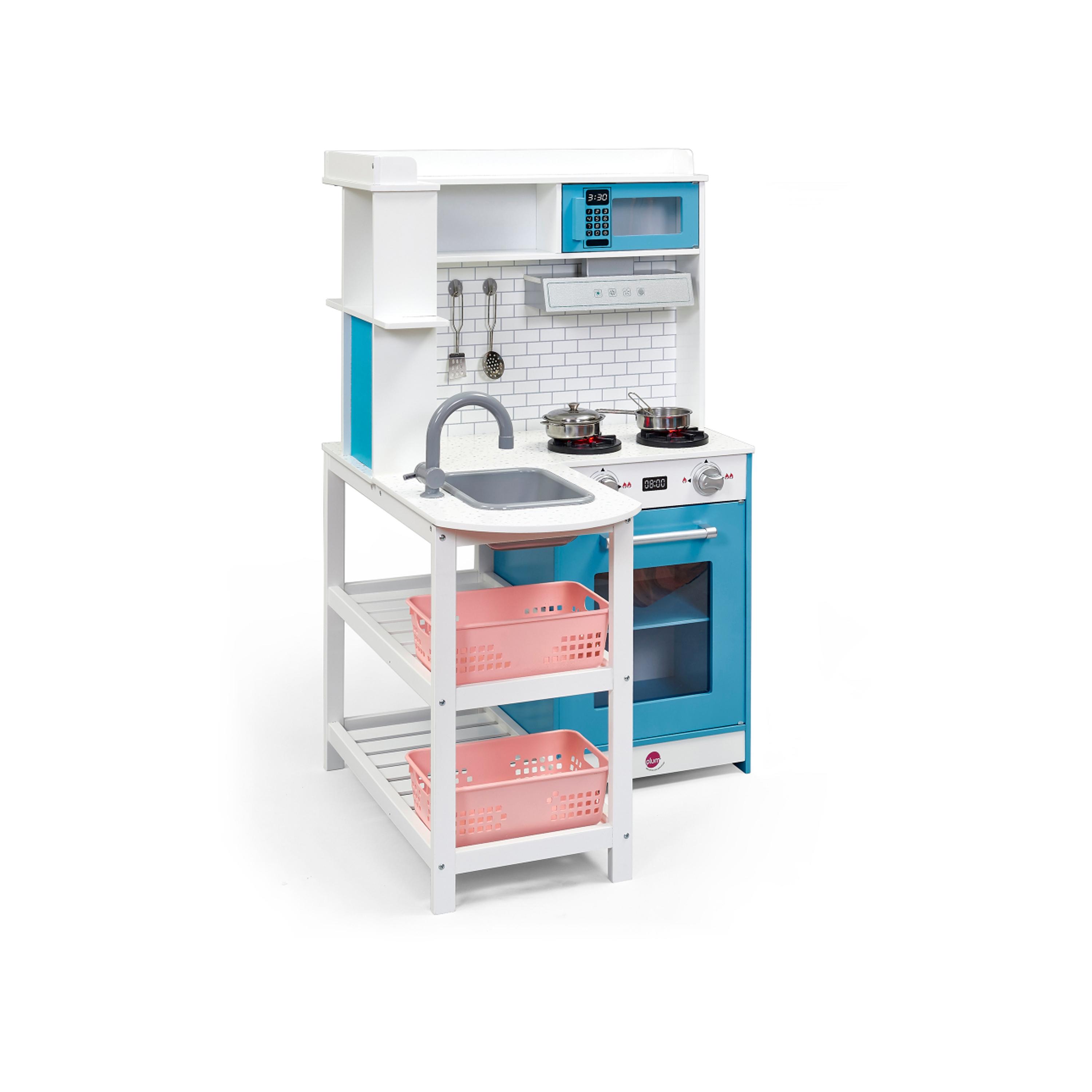 Plum Penne Pantry Wooden Corner Kitchen With Fridge-toys-roleplay-kitchensets-image-3