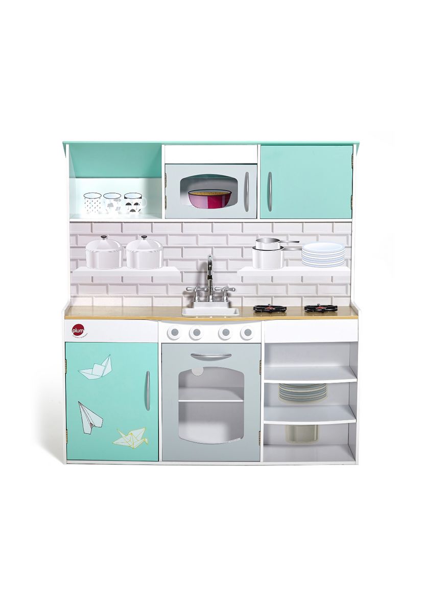 Plum Peppermint Townhouse 2-In-1 Play Kitchen Dolls House