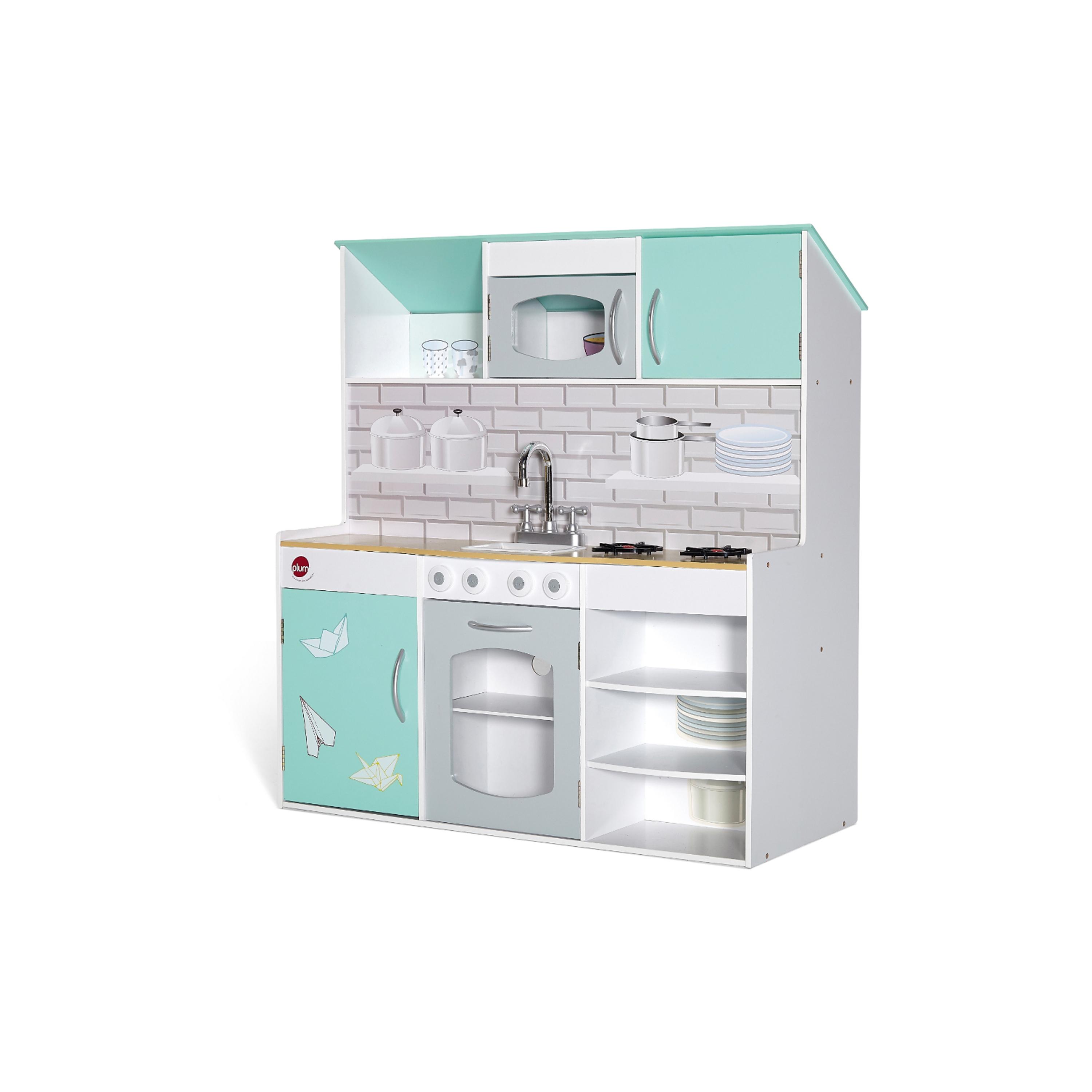 Plum Peppermint Townhouse 2-In-1 Play Kitchen & Dolls House-toys-roleplay-kitchensets-image-2