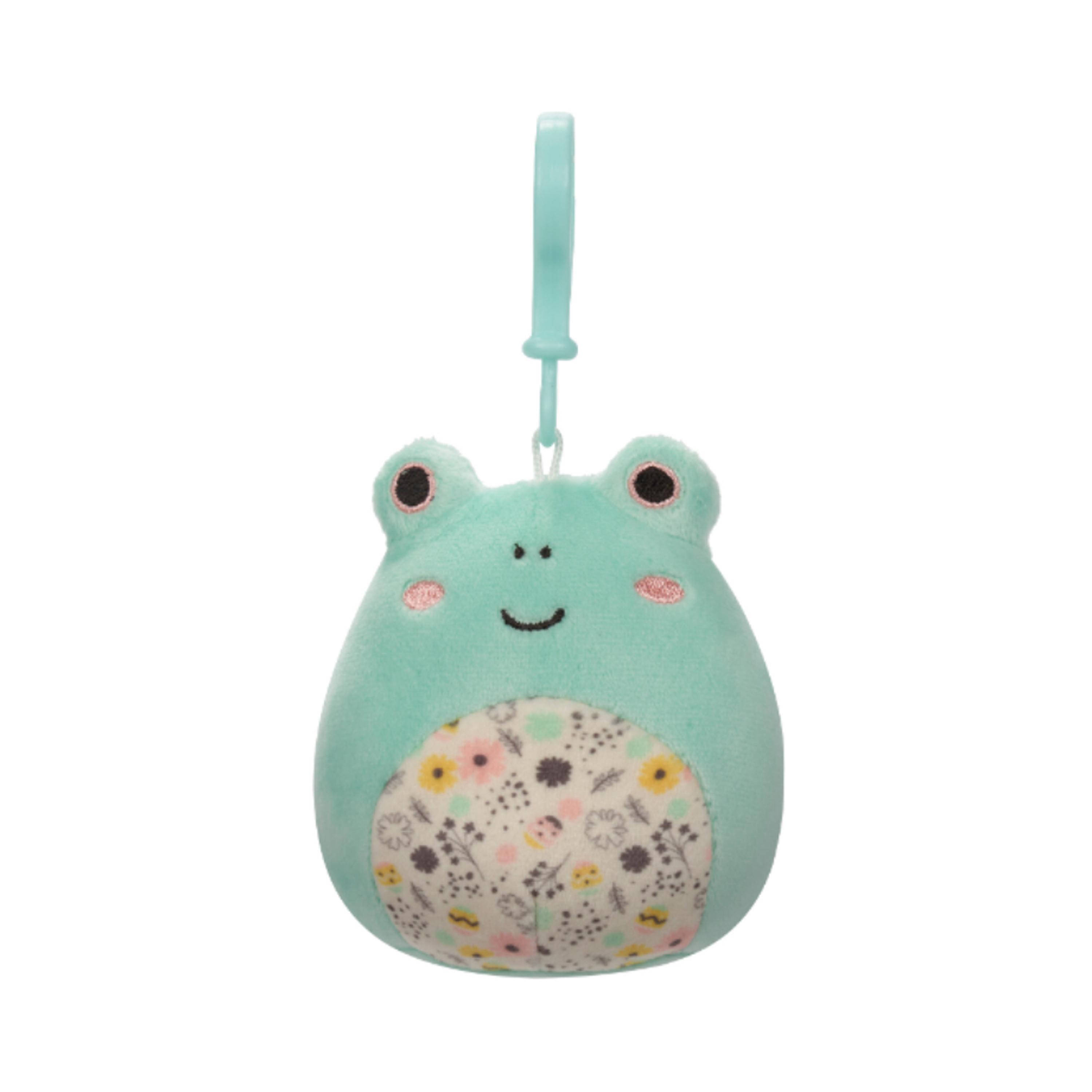 لعبة محشوة بمشبك الضفدع الاخضر الفاتح فريتز 3.5 بوصة من سكويشميللو-toys-plushsofttoys-animals-image-1