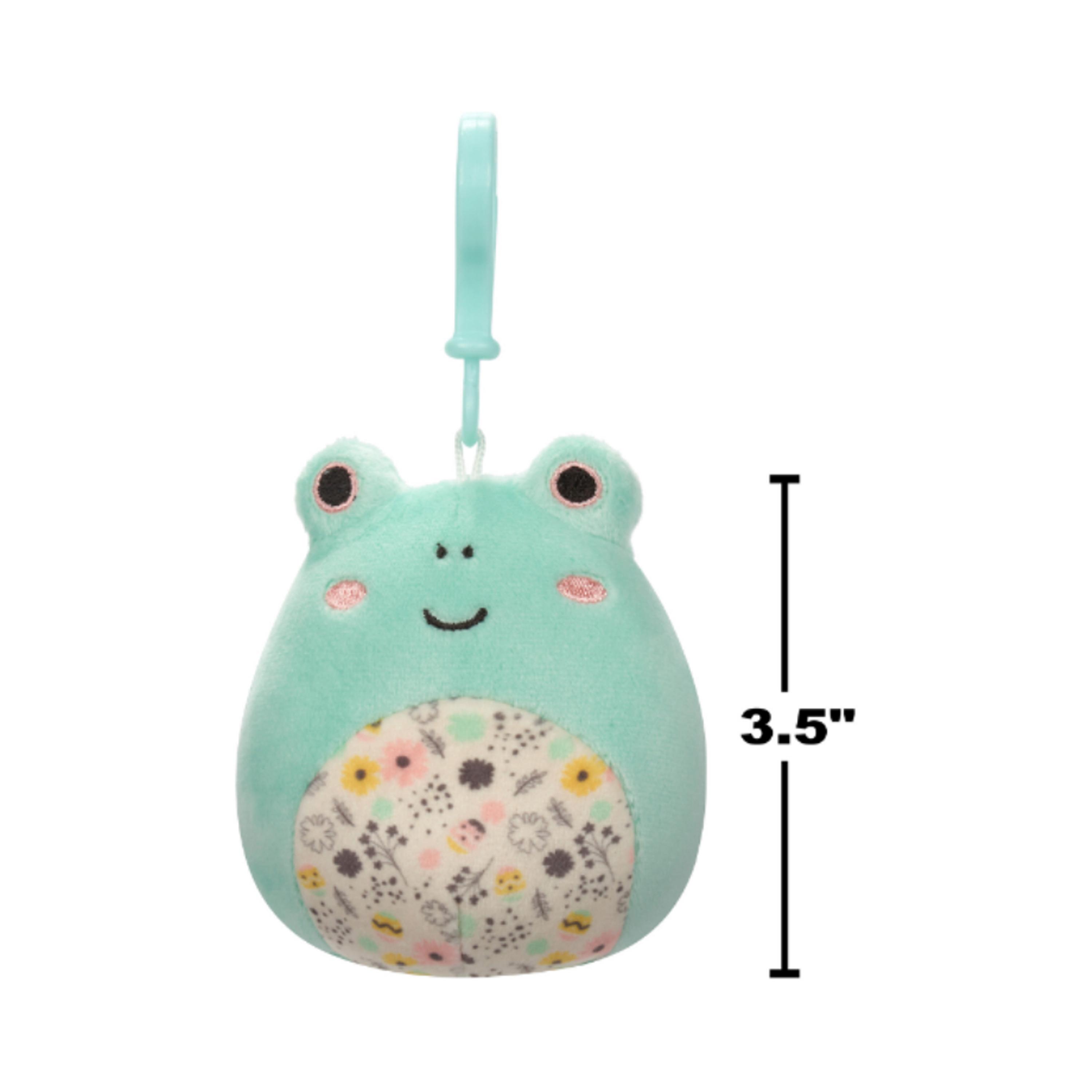 لعبة محشوة بمشبك الضفدع الاخضر الفاتح فريتز 3.5 بوصة من سكويشميللو-toys-plushsofttoys-animals-image-5
