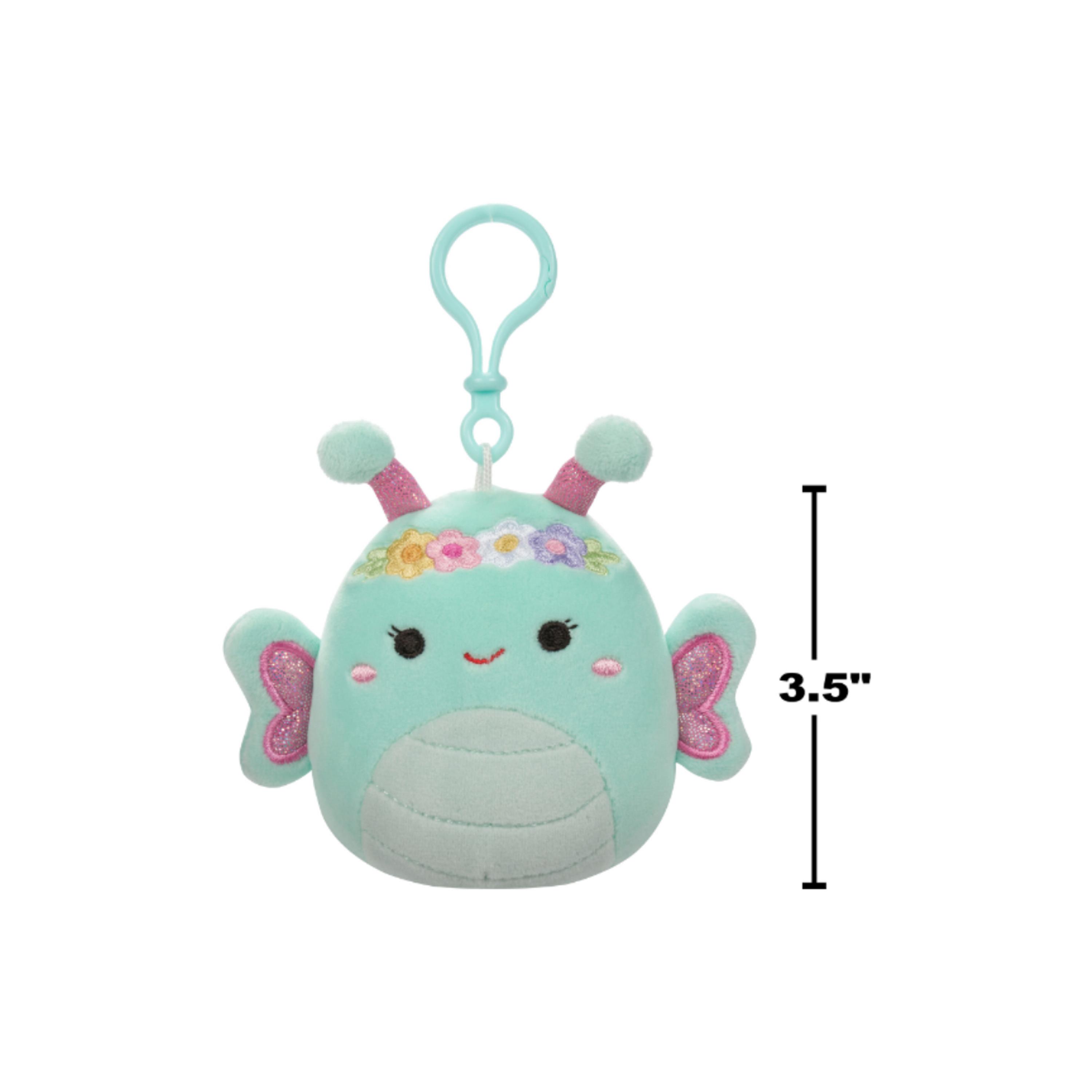Squishmallow 3.5'' Reina the Green Butterfly Clip-on Plush Toy-toys-plushsofttoys-animals-image-5