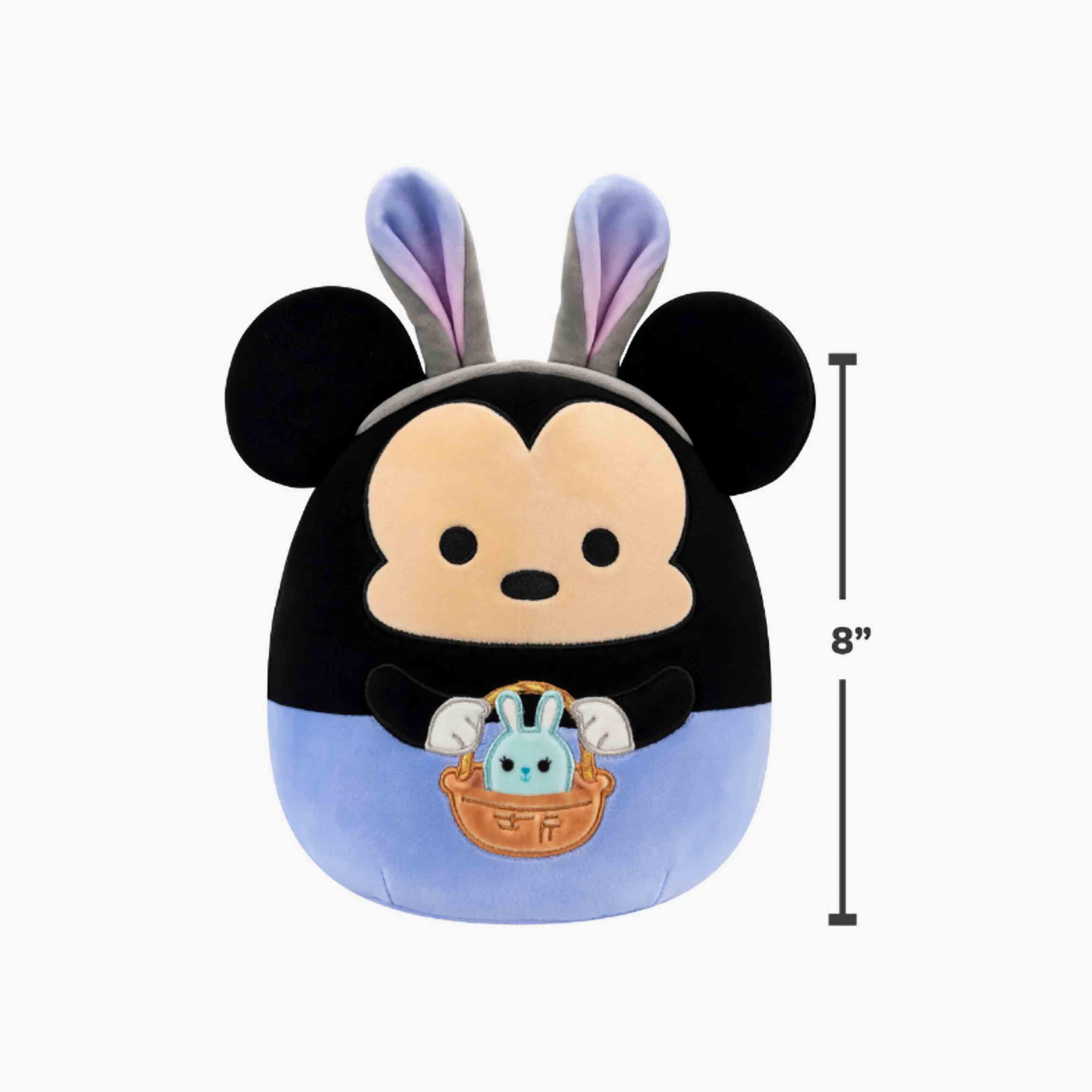 Squishmallows 8" Mickey in Blue Pants Bunny Ears Plush Toy-toys-plushsofttoys-animals-image-5