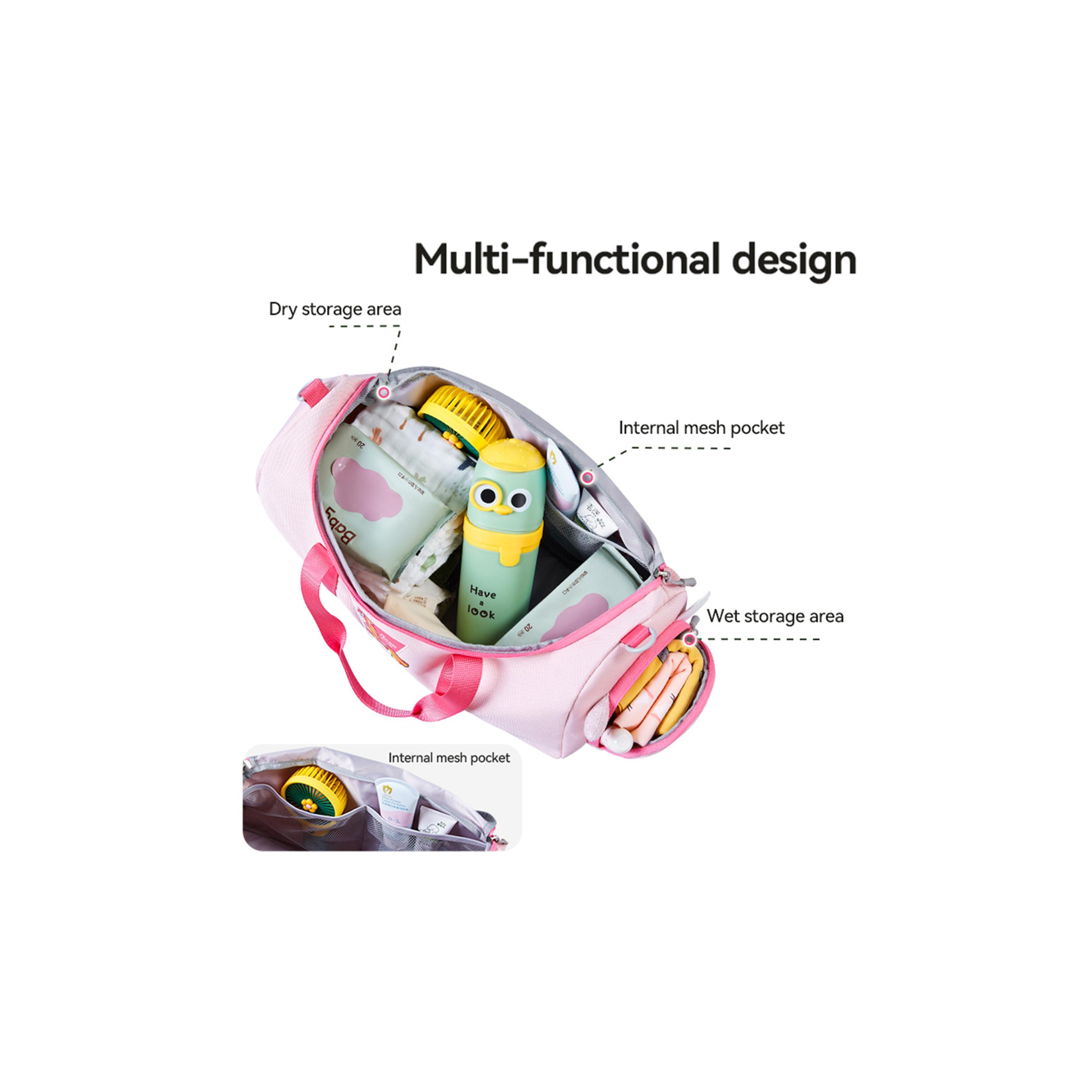 Nohoo Unicorn Printed Backpack - Pink-travel-kidstrolleyandbags-image-4