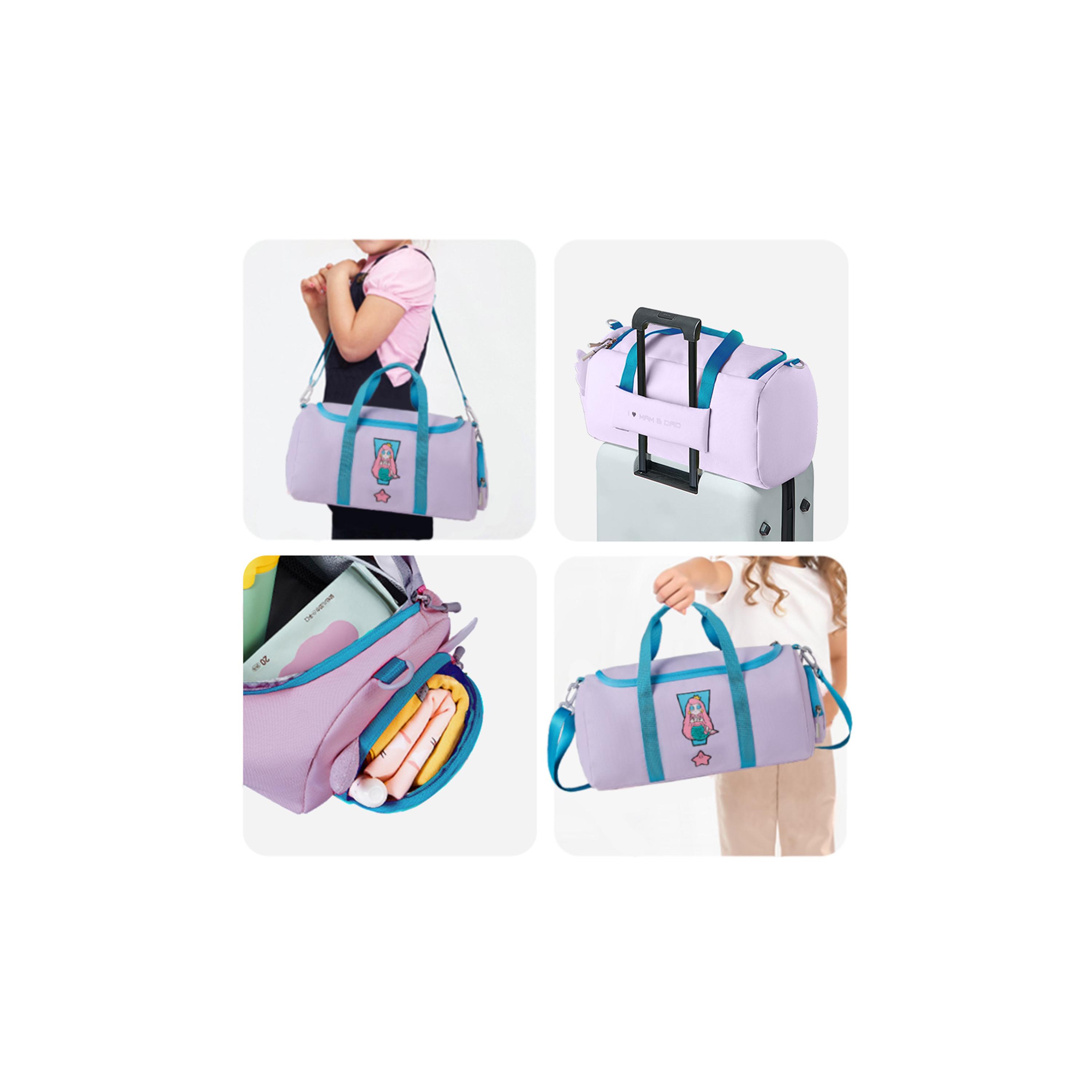 Nohoo Mermaid Printed Backpack - Purple-travel-kidstrolleyandbags-image-2