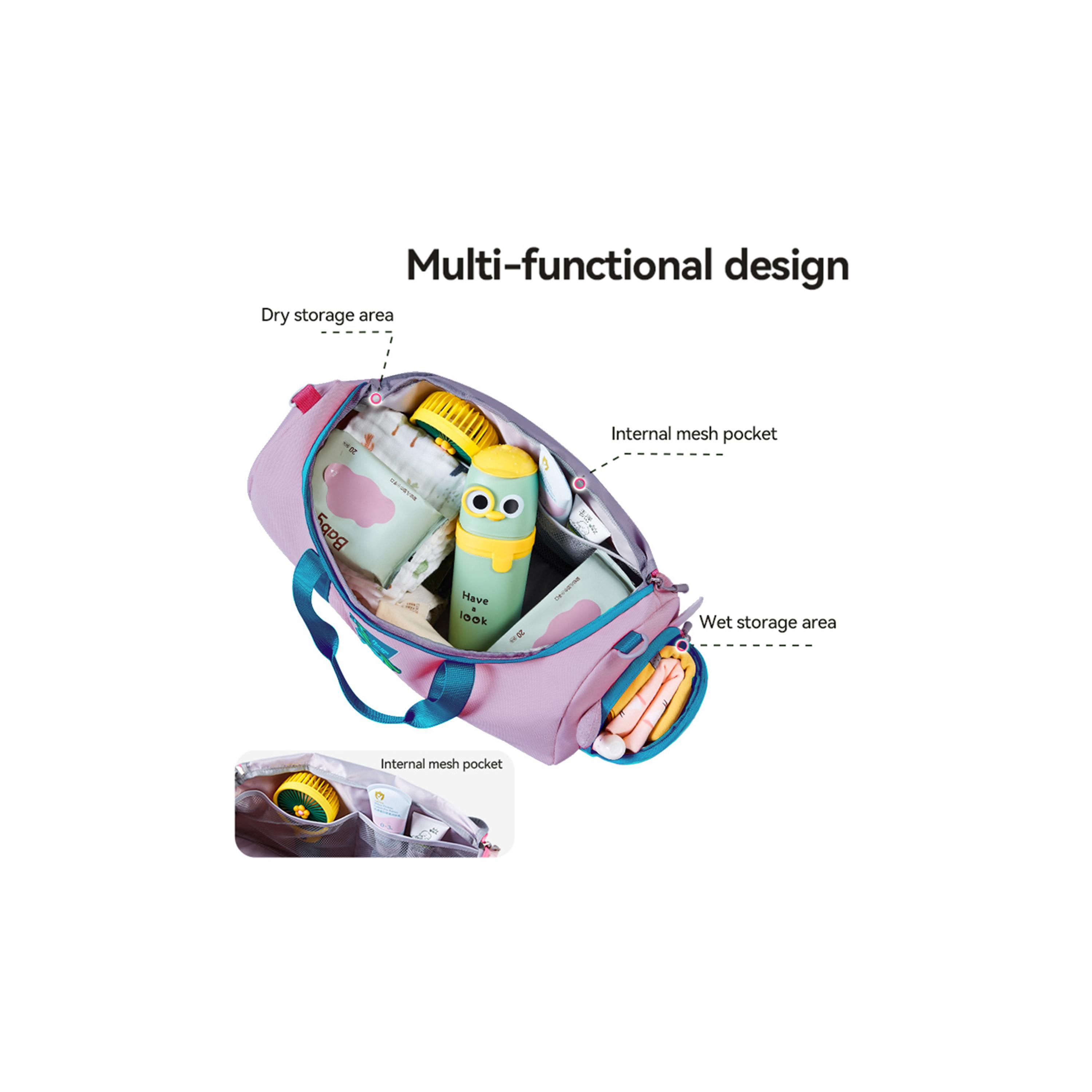 Nohoo Mermaid Printed Backpack - Purple-travel-kidstrolleyandbags-image-4