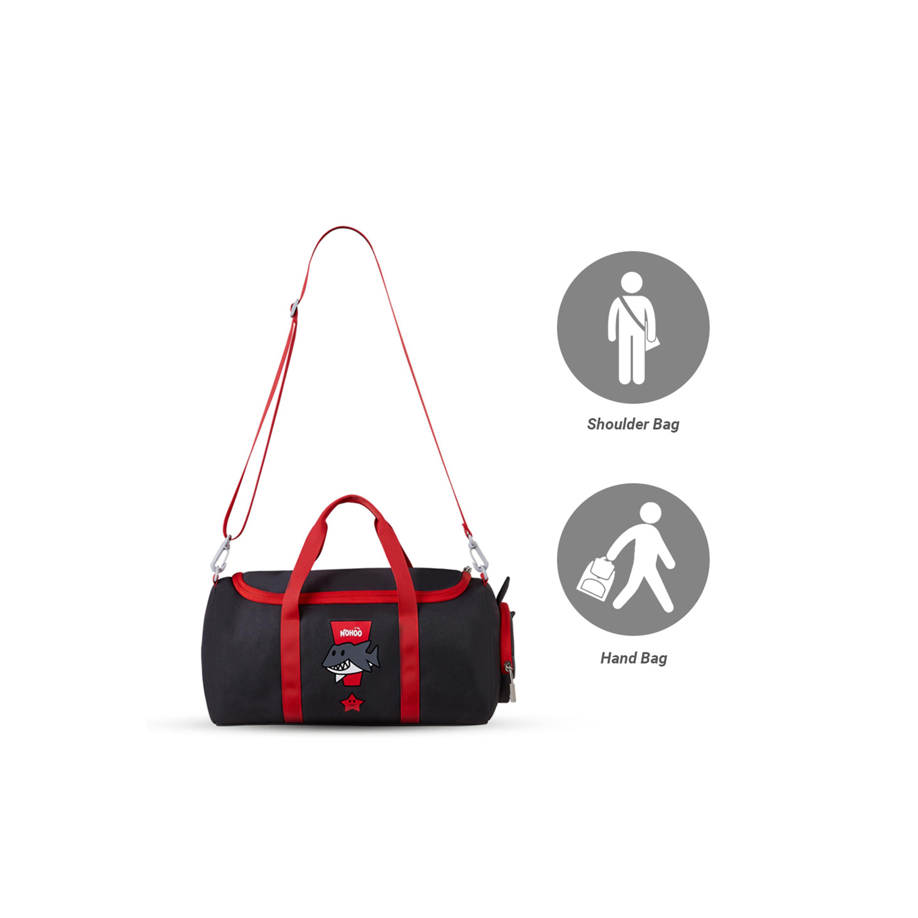 Nohoo Shark Printed Backpack - Grey-travel-kidstrolleyandbags-image-7