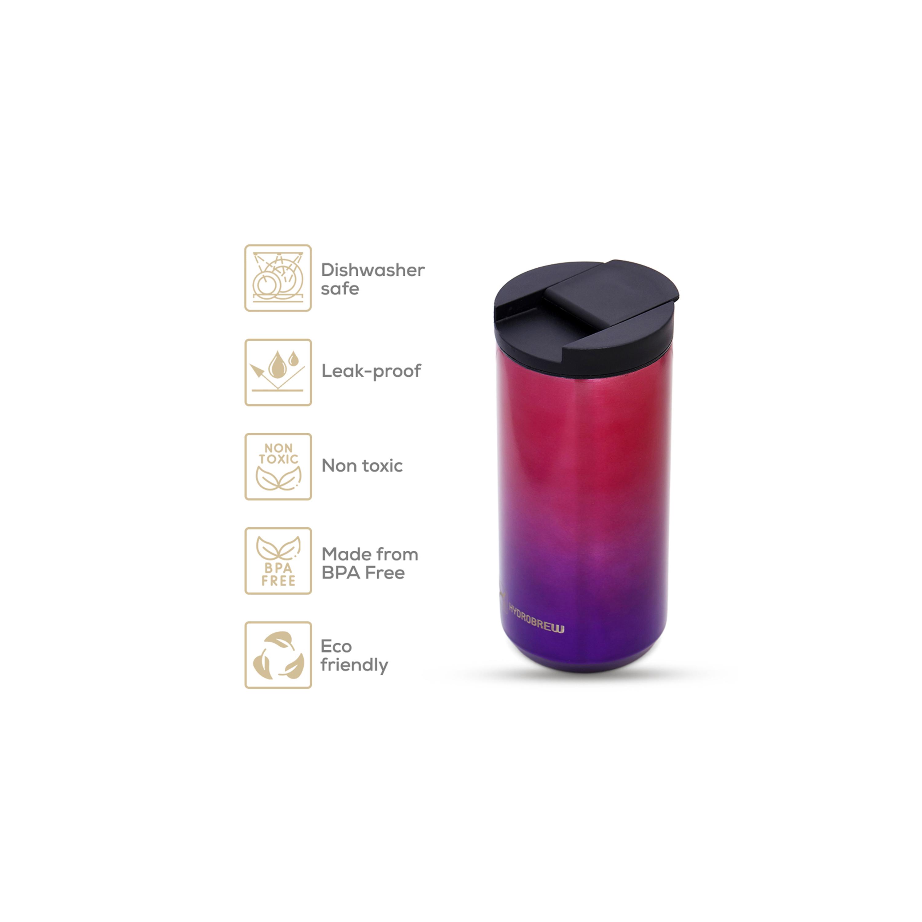 Hydrobrew Double Wall Insulated Tumbler Water Bottle - 500 ml-school-waterbottles-image-3