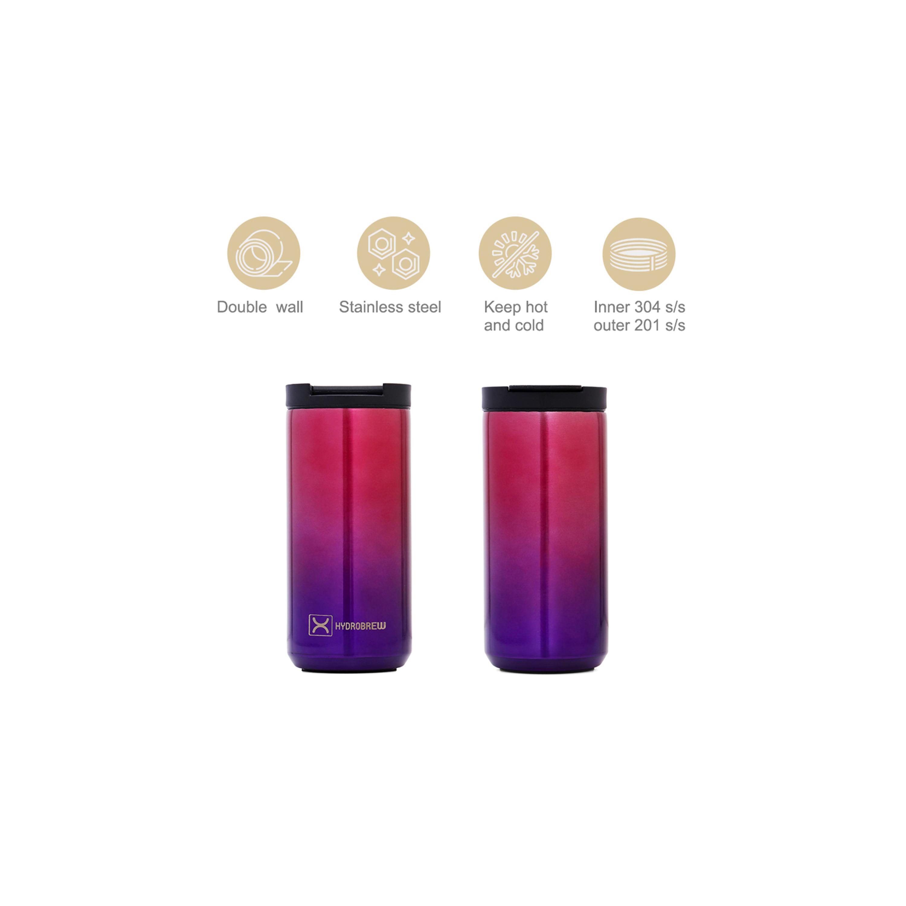 Hydrobrew Double Wall Insulated Tumbler Water Bottle - 500 ml-school-waterbottles-image-5