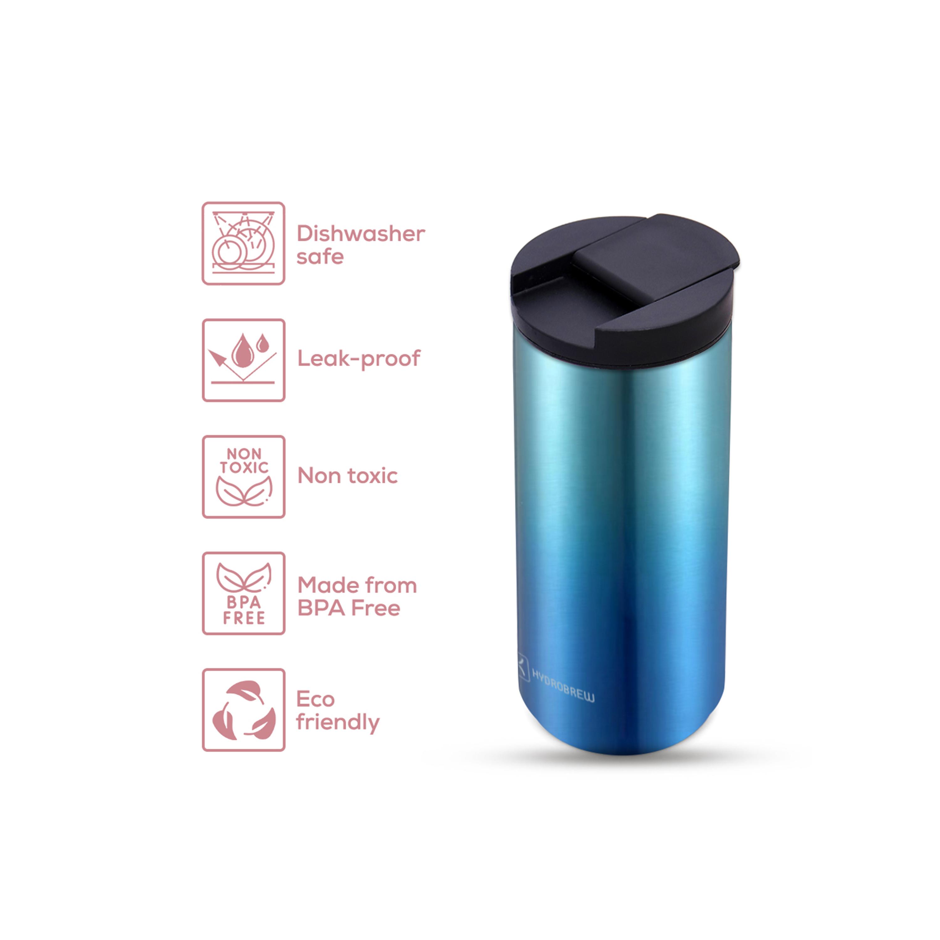 Hydrobrew Double Wall Insulated Tumbler Water Bottle - 500 ml-school-waterbottles-image-3