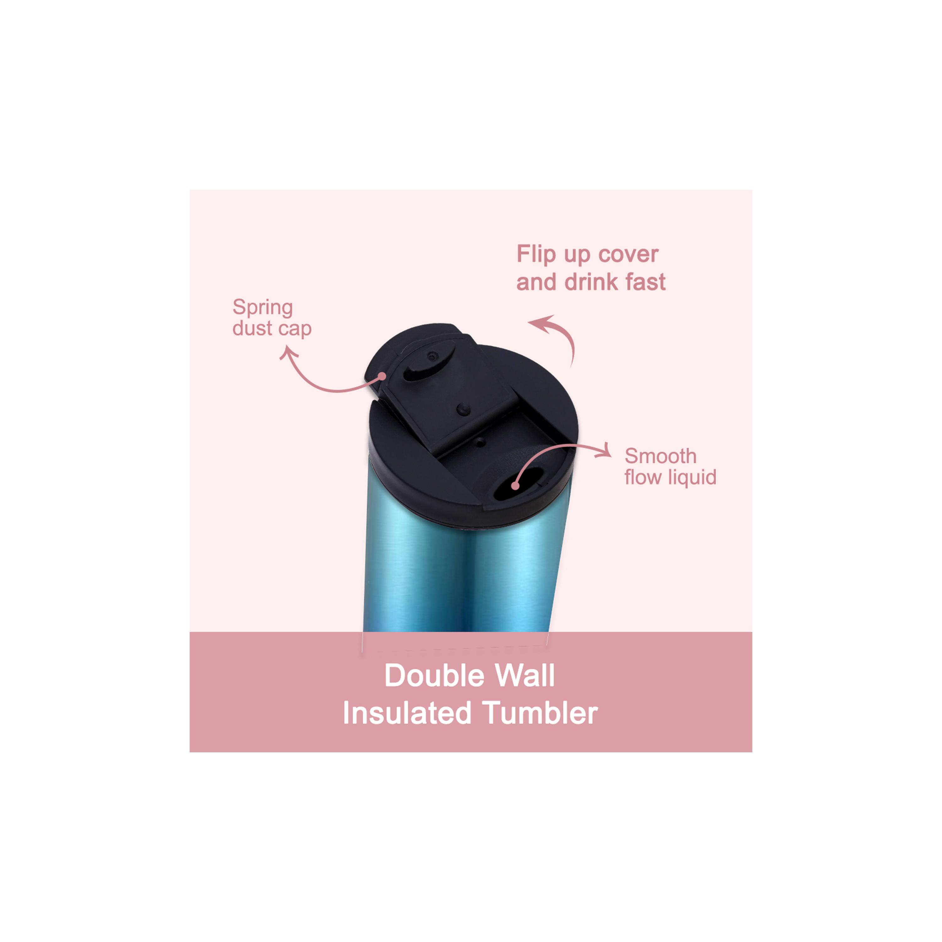 Hydrobrew Double Wall Insulated Tumbler Water Bottle - 500 ml-school-waterbottles-image-4