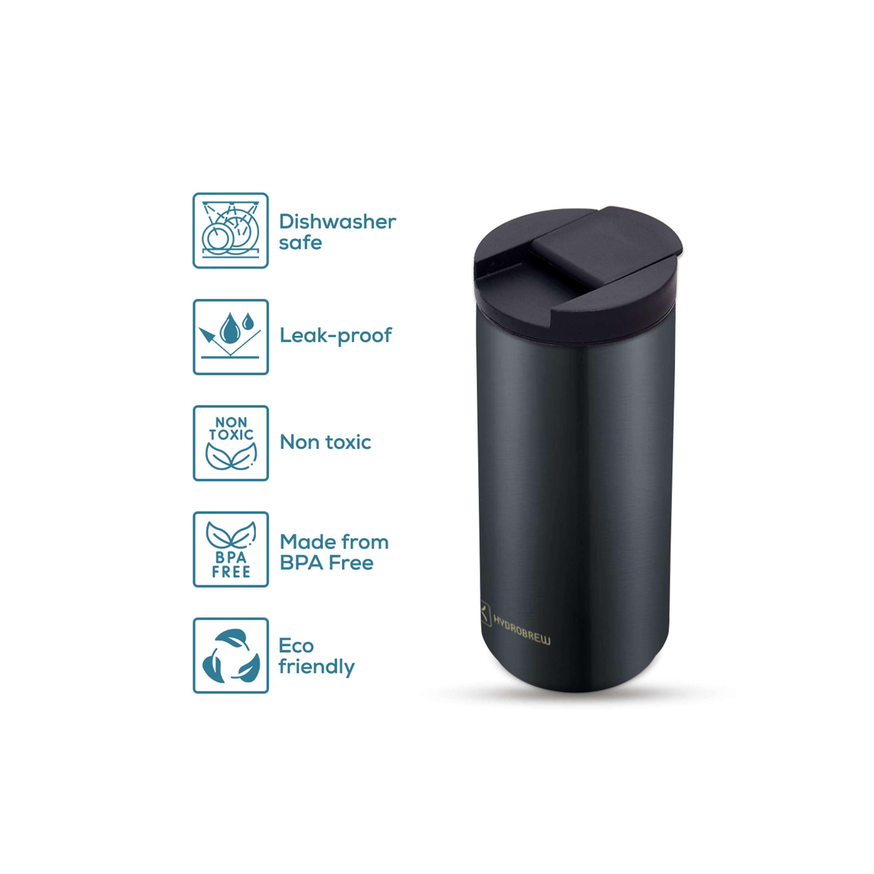 Hydrobrew Double Wall Insulated Tumbler Water Bottle - 500 ml-school-waterbottles-image-3