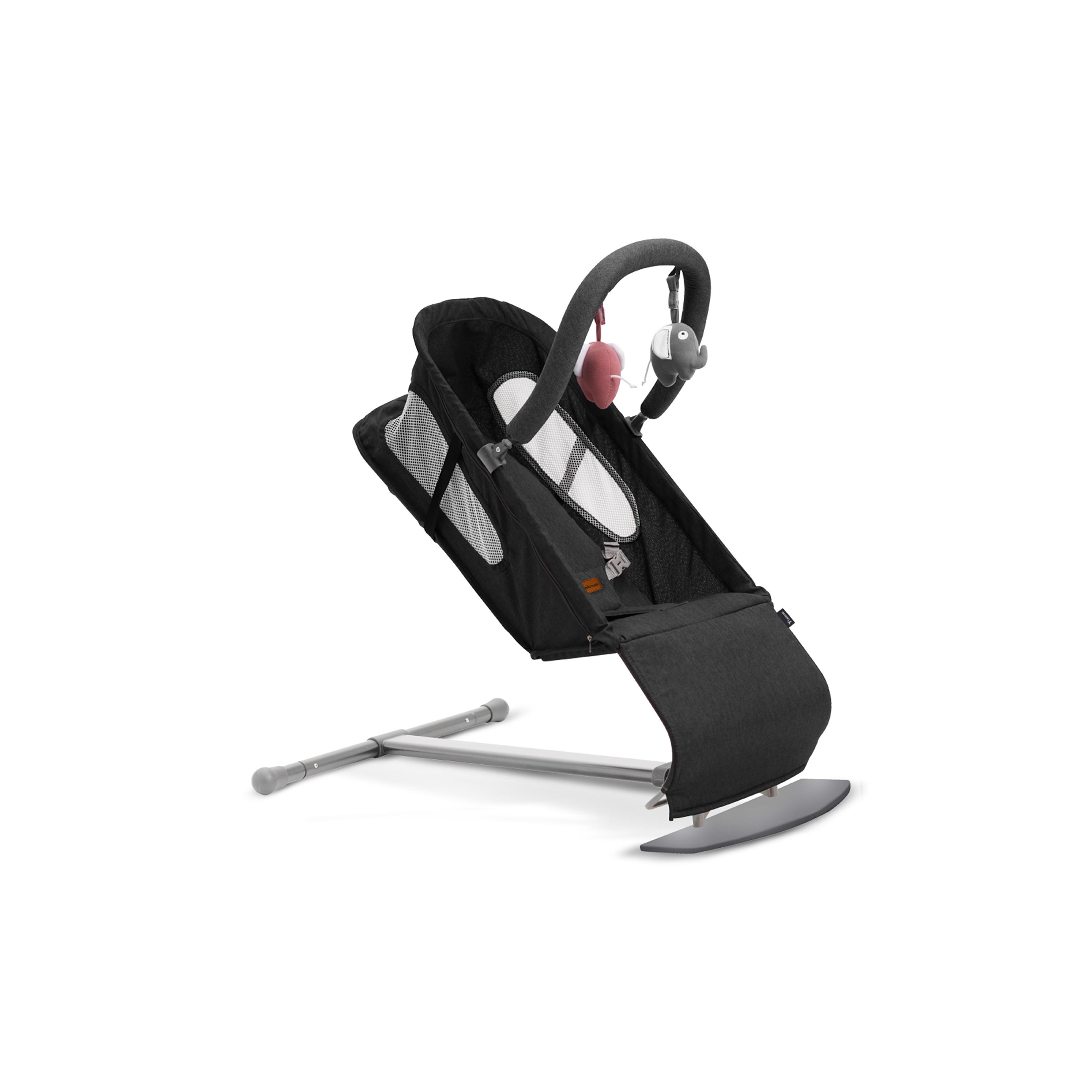 Teknum Baby Bouncer with Grab Toys - Black-baby-infantactivity-bouncers-image-4