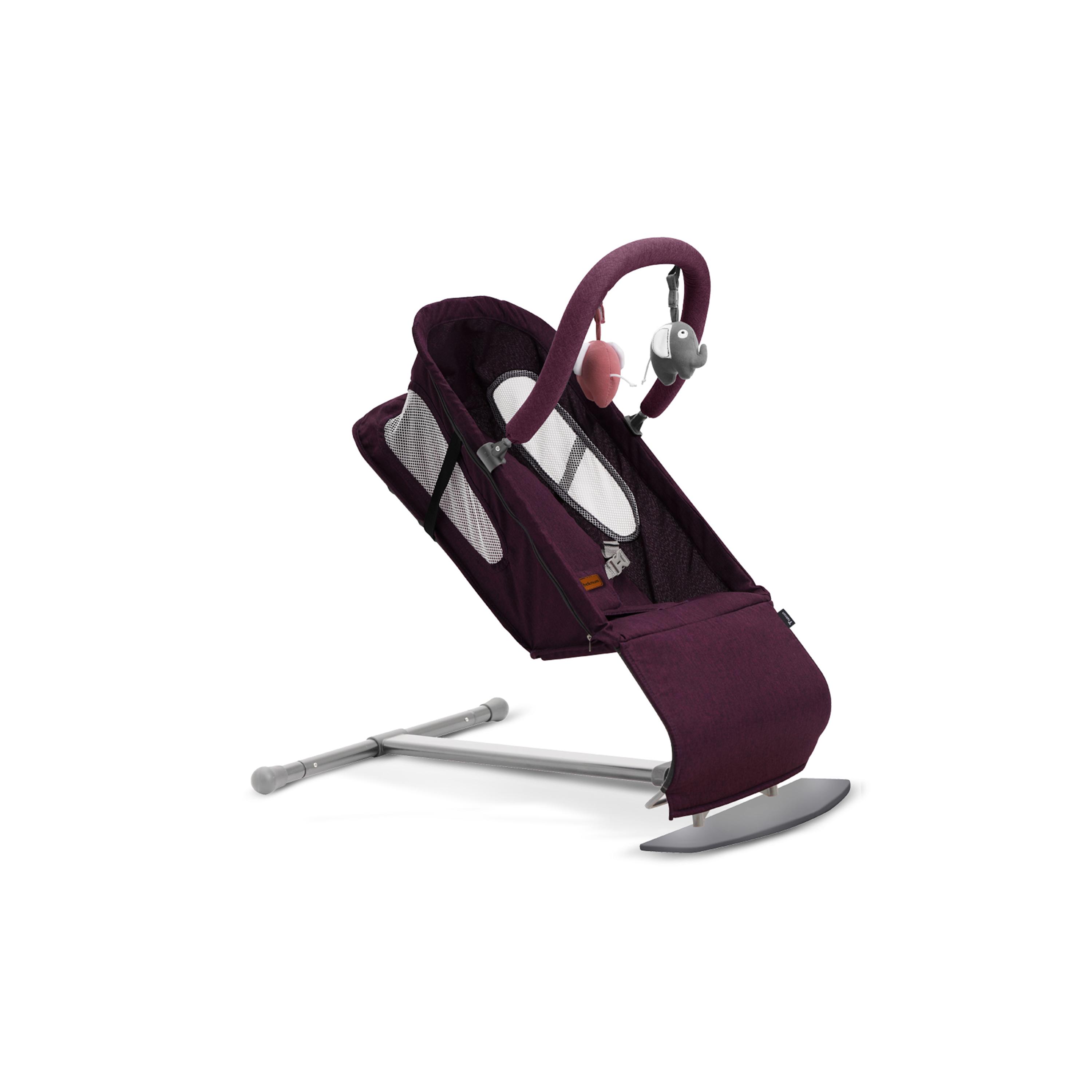 Teknum Baby Bouncer with Grab Toys - Purple-baby-infantactivity-bouncers-image-4